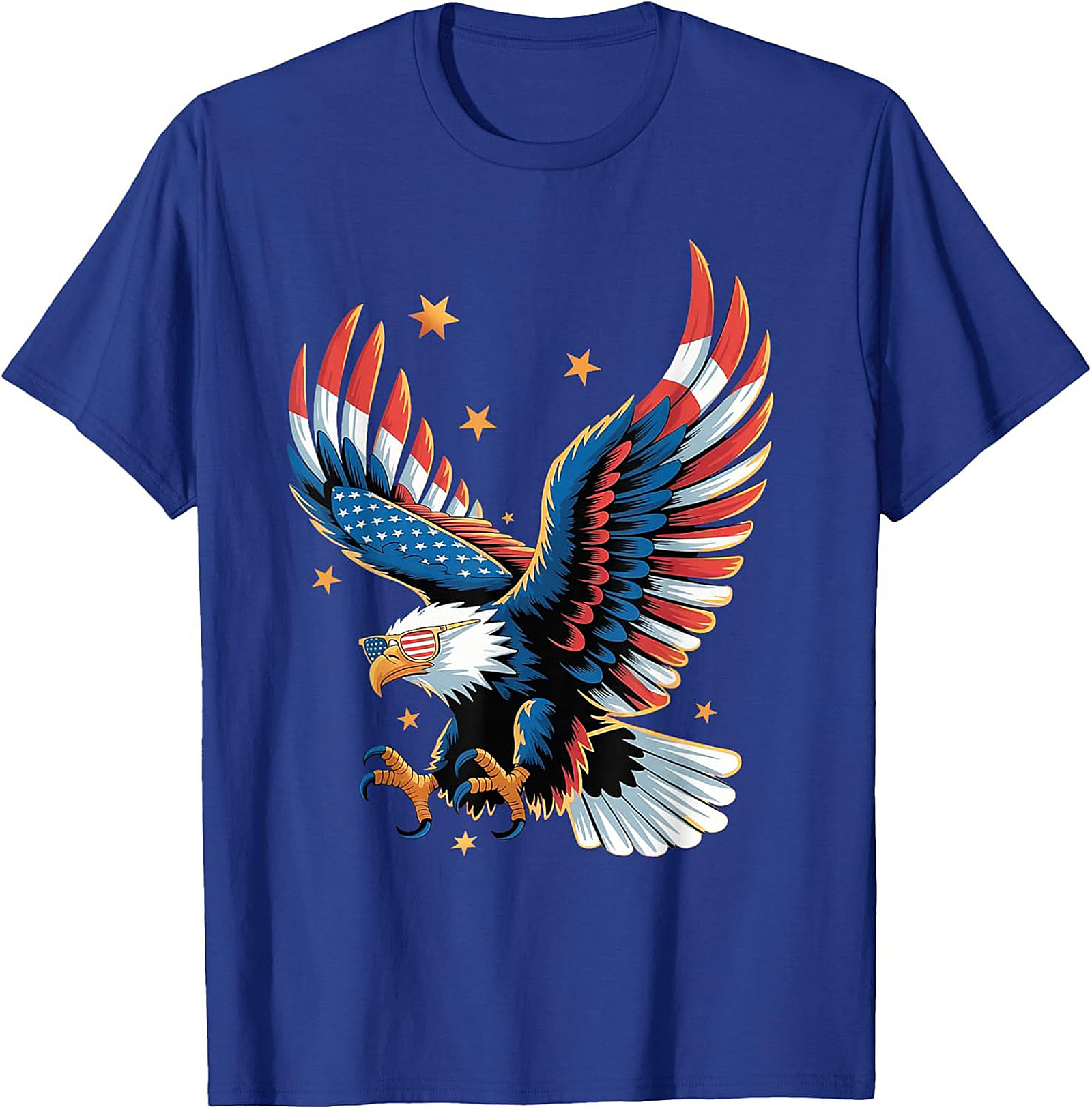 Patriotic Eagle Graphic Tee | Cool USA Flag Shirt | Soft Cotton