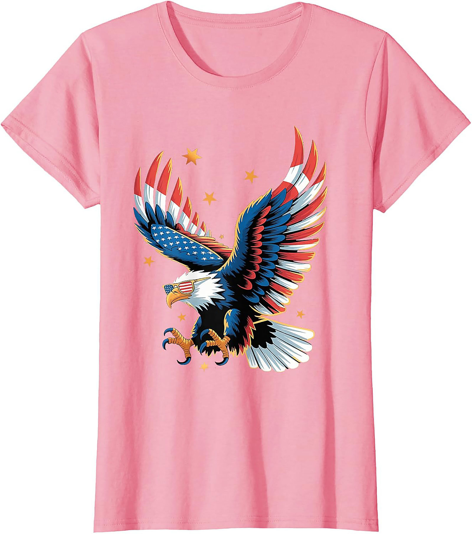Patriotic Eagle Graphic Tee | Cool USA Flag Shirt | Soft Cotton