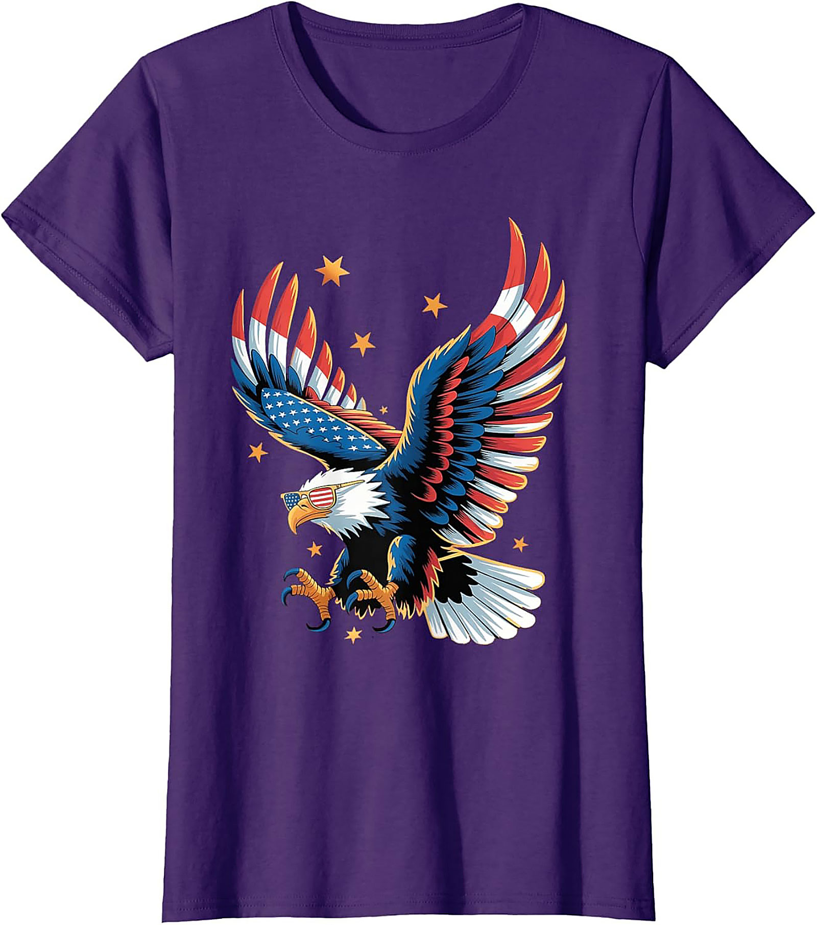 Patriotic Eagle Graphic Tee | Cool USA Flag Shirt | Soft Cotton