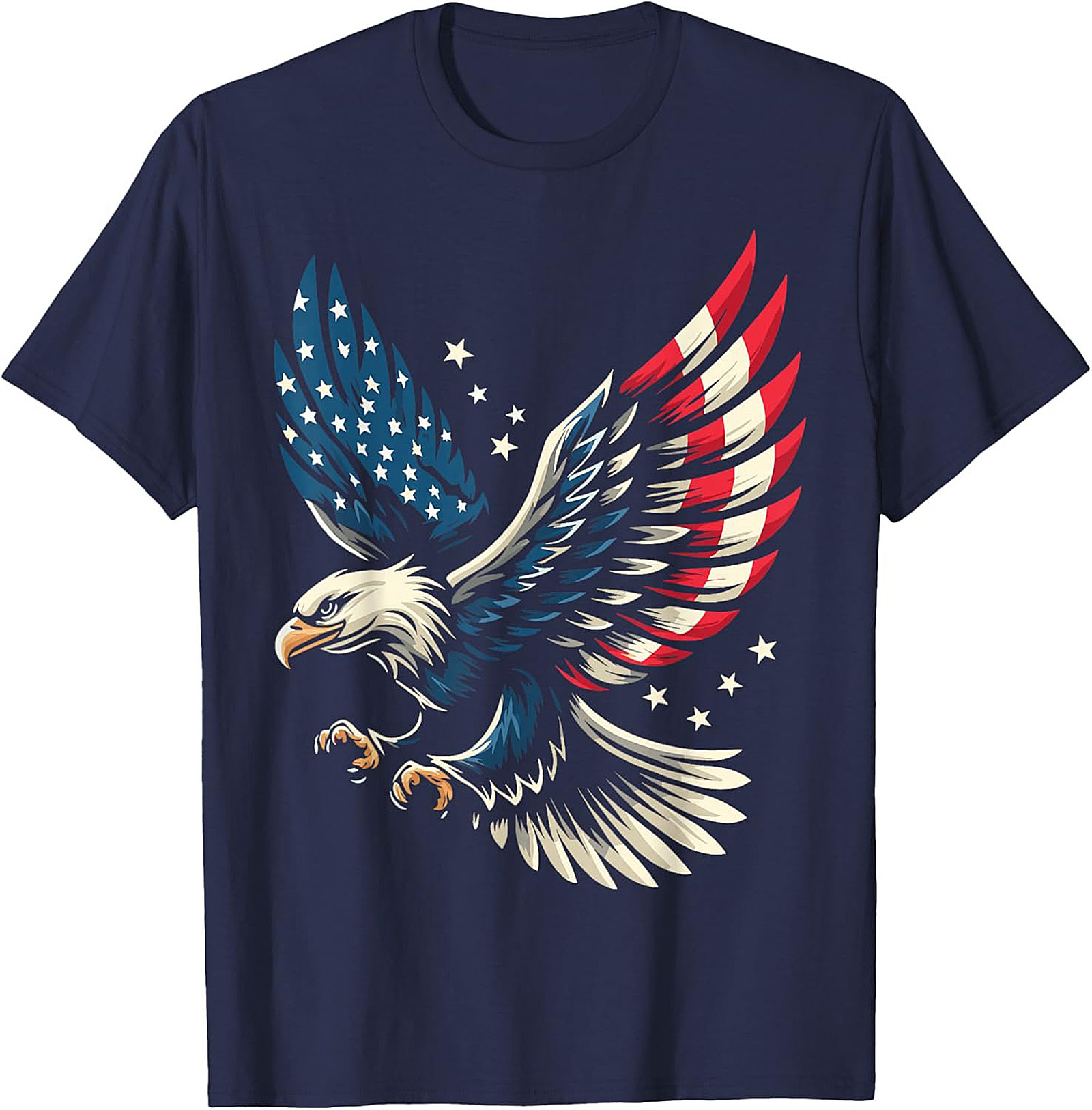 Patriotic American Eagle T-Shirt | USA Flag Graphic Tee