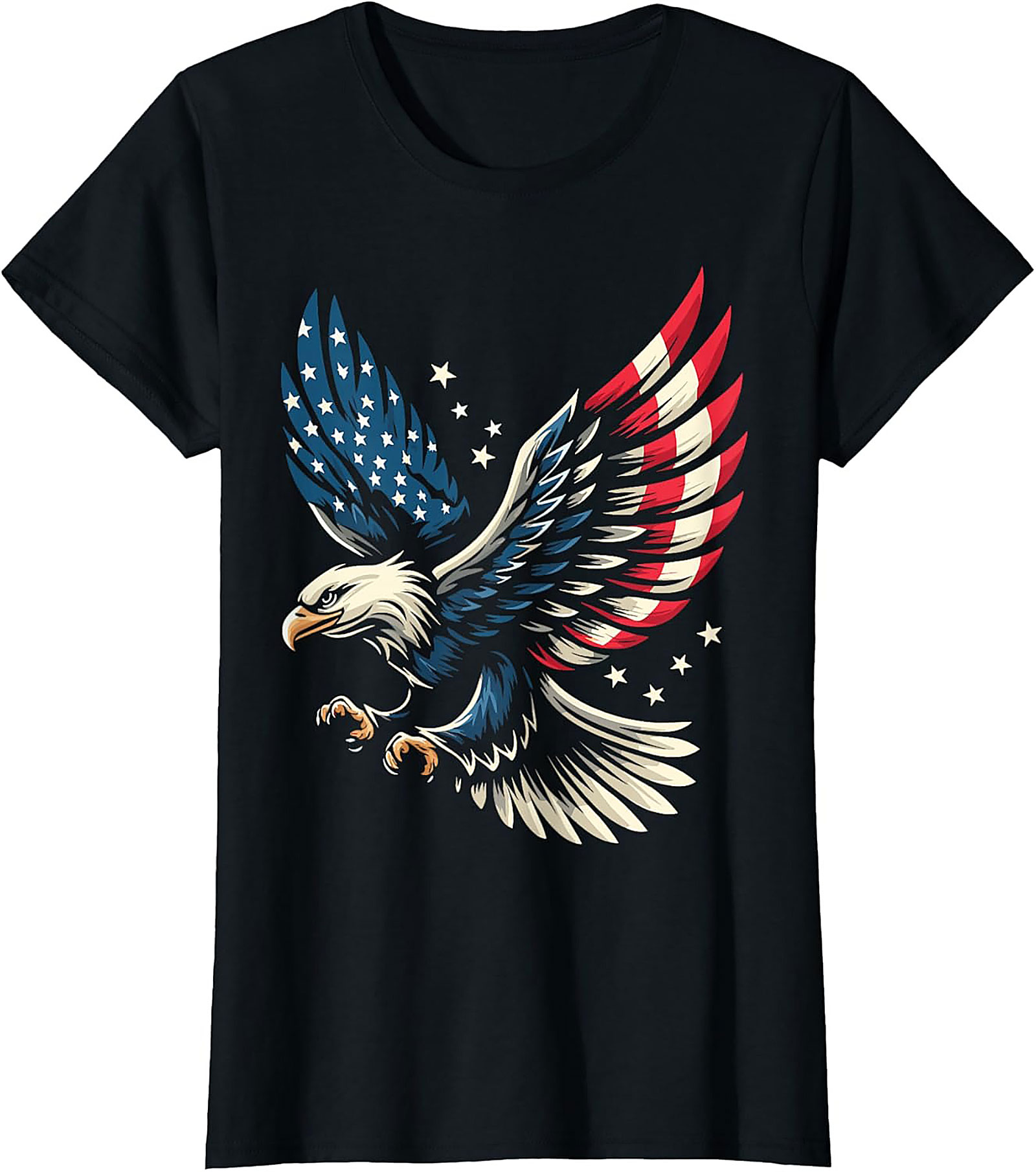 Patriotic American Eagle T-Shirt | USA Flag Graphic Tee