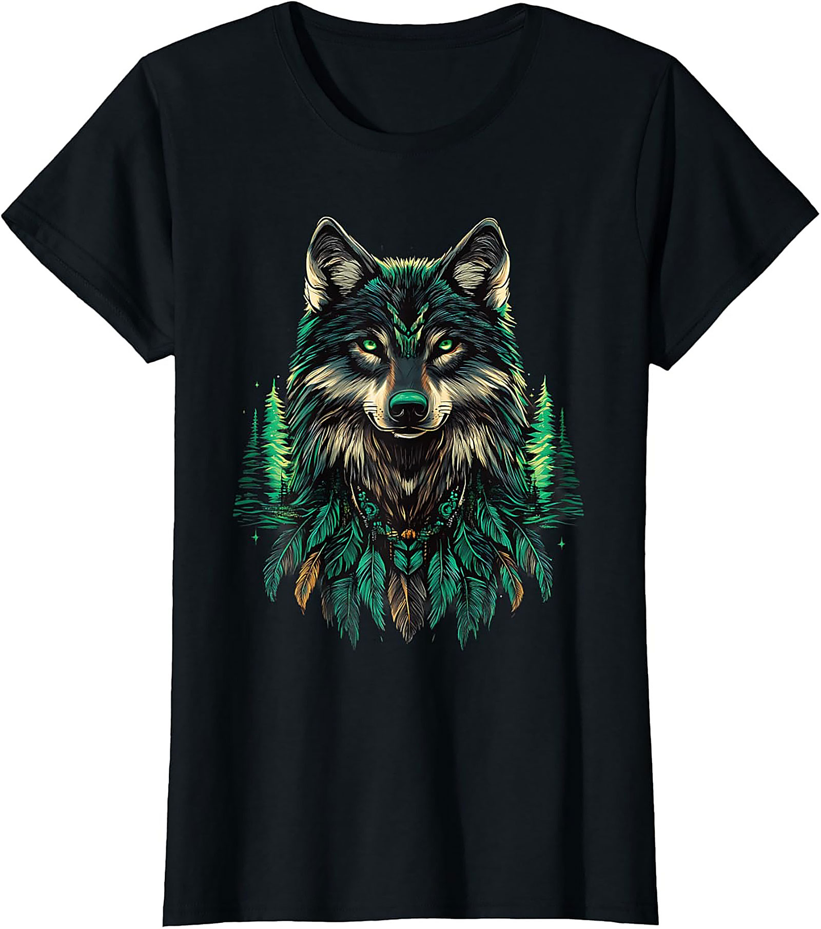 Alpha Wolf Graphic Tee Soft Cotton Nature Unisex Shirt