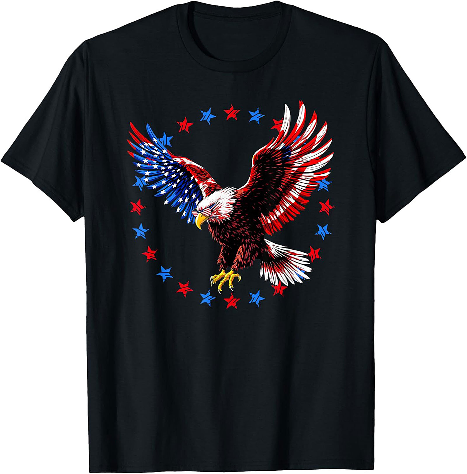 Majestic Bald Eagle Patriotic Eagle T-Shirt | Soft Tee