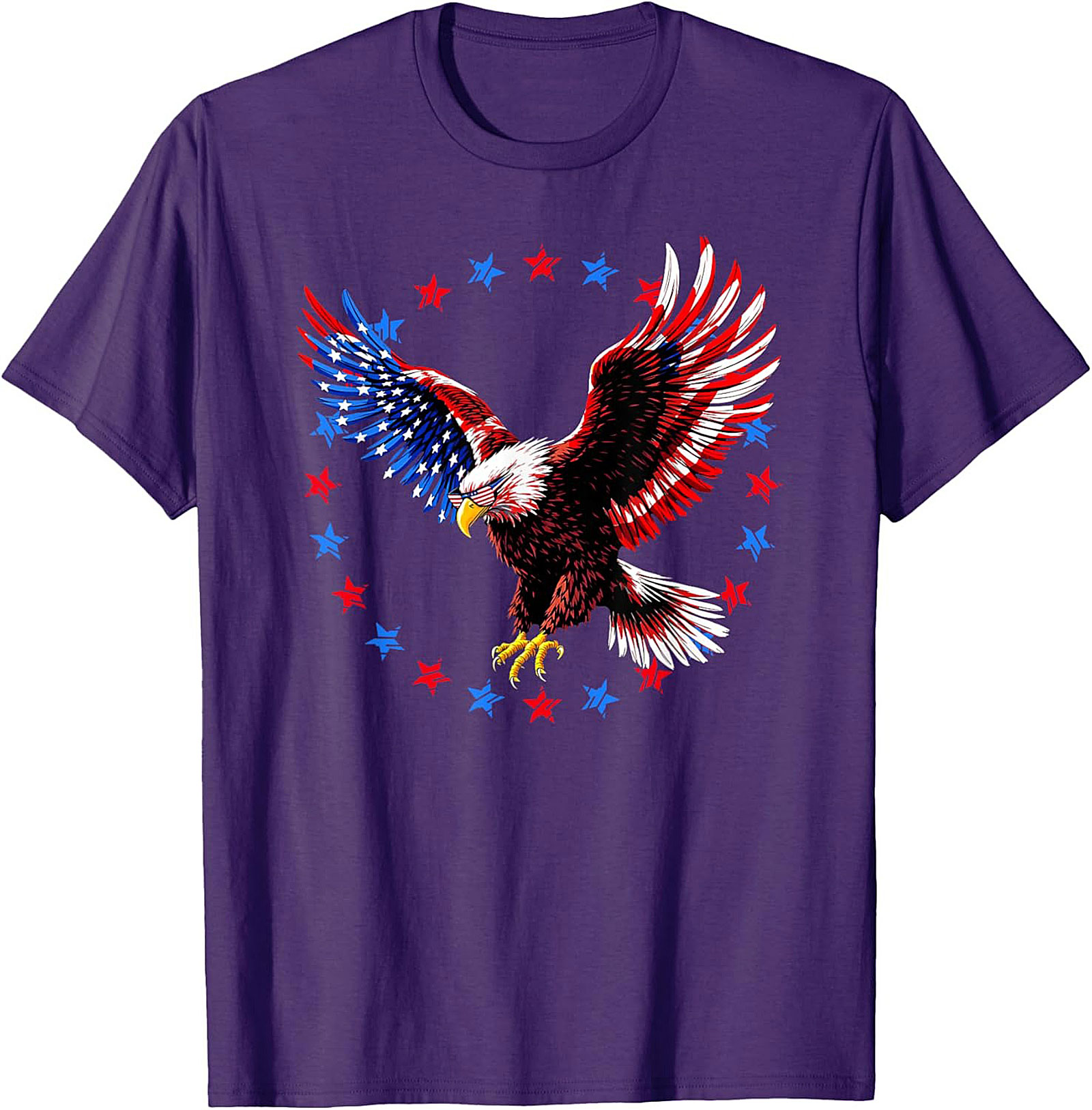 Majestic Bald Eagle Patriotic Eagle T-Shirt | Soft Tee
