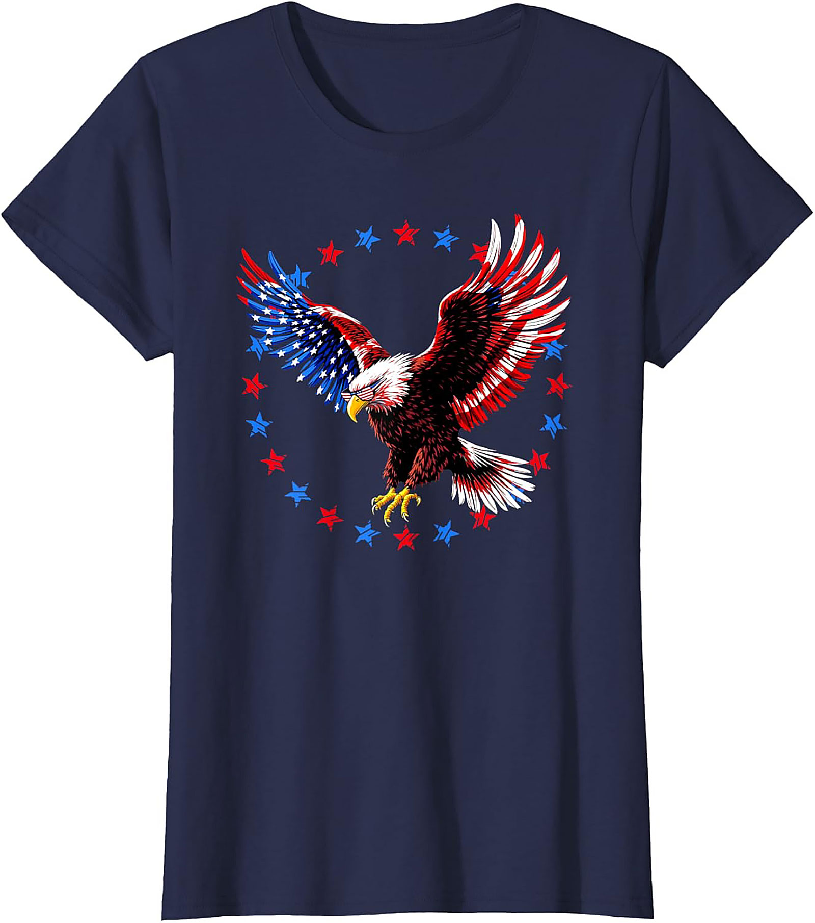Majestic Bald Eagle Patriotic Eagle T-Shirt | Soft Tee
