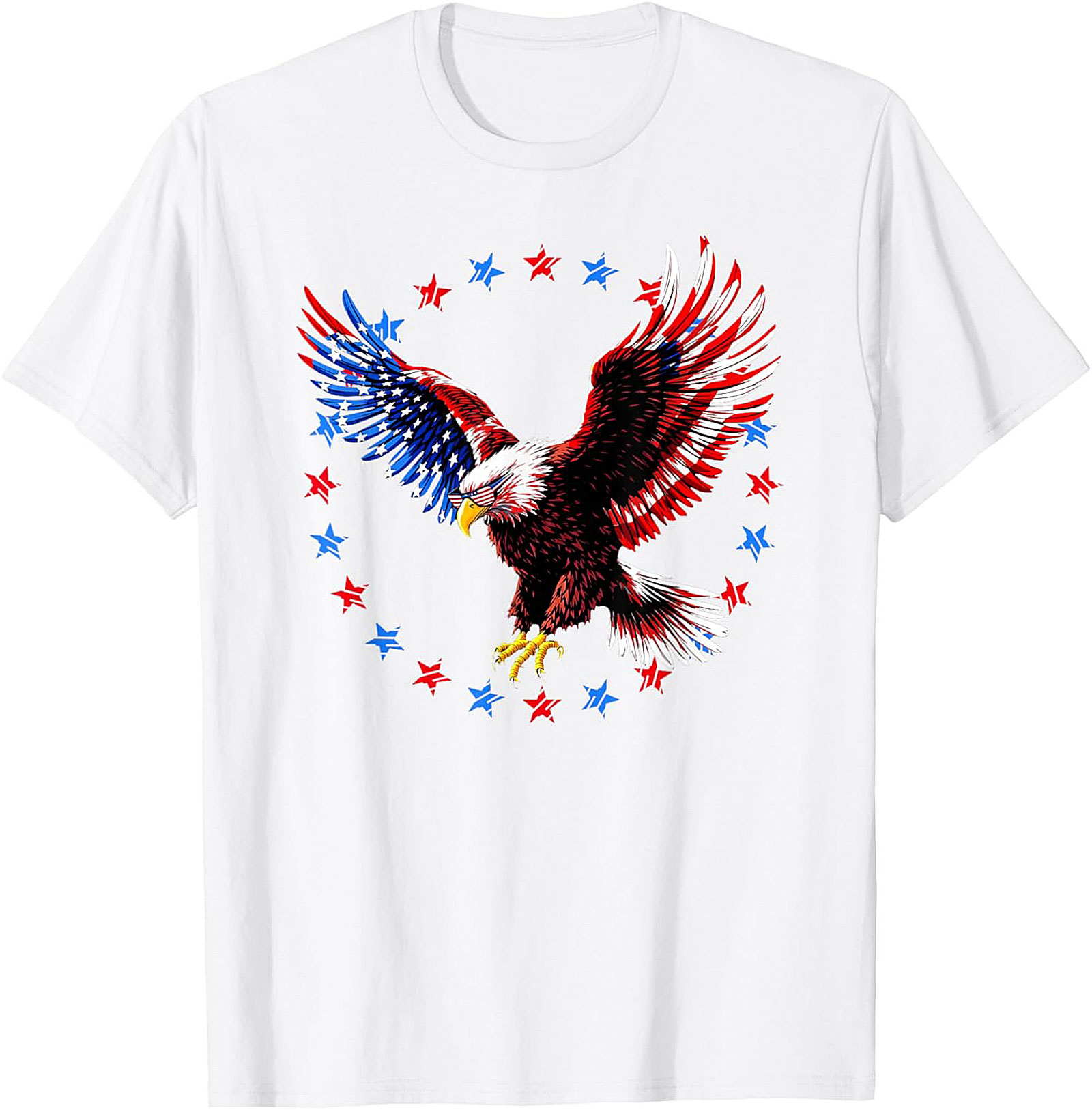 Majestic Bald Eagle Patriotic Eagle T-Shirt | Soft Tee