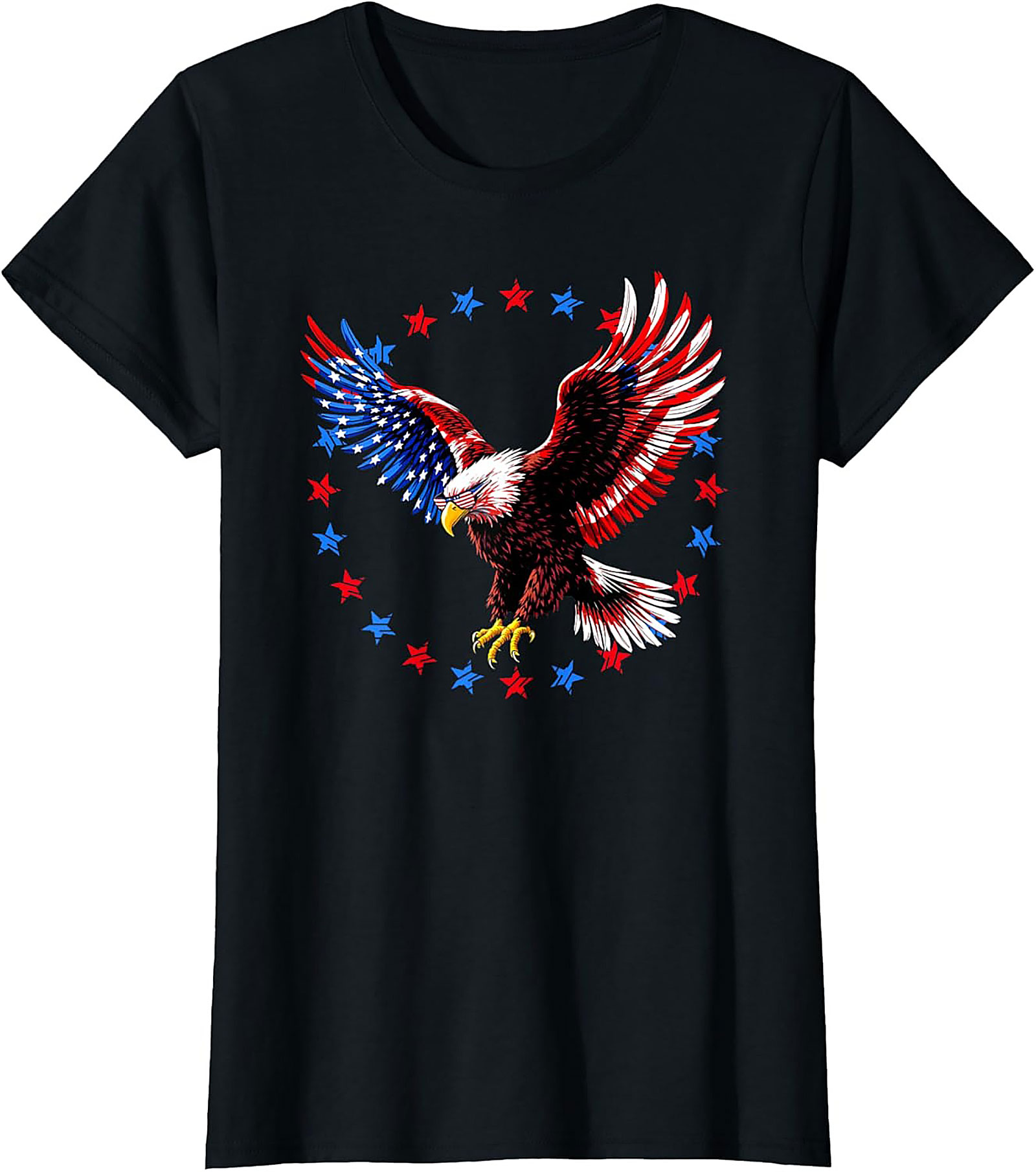 Majestic Bald Eagle Patriotic Eagle T-Shirt | Soft Tee