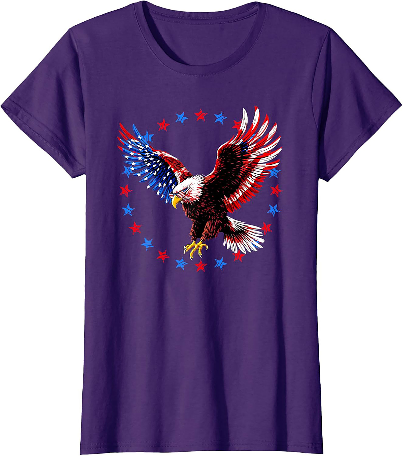 Majestic Bald Eagle Patriotic Eagle T-Shirt | Soft Tee