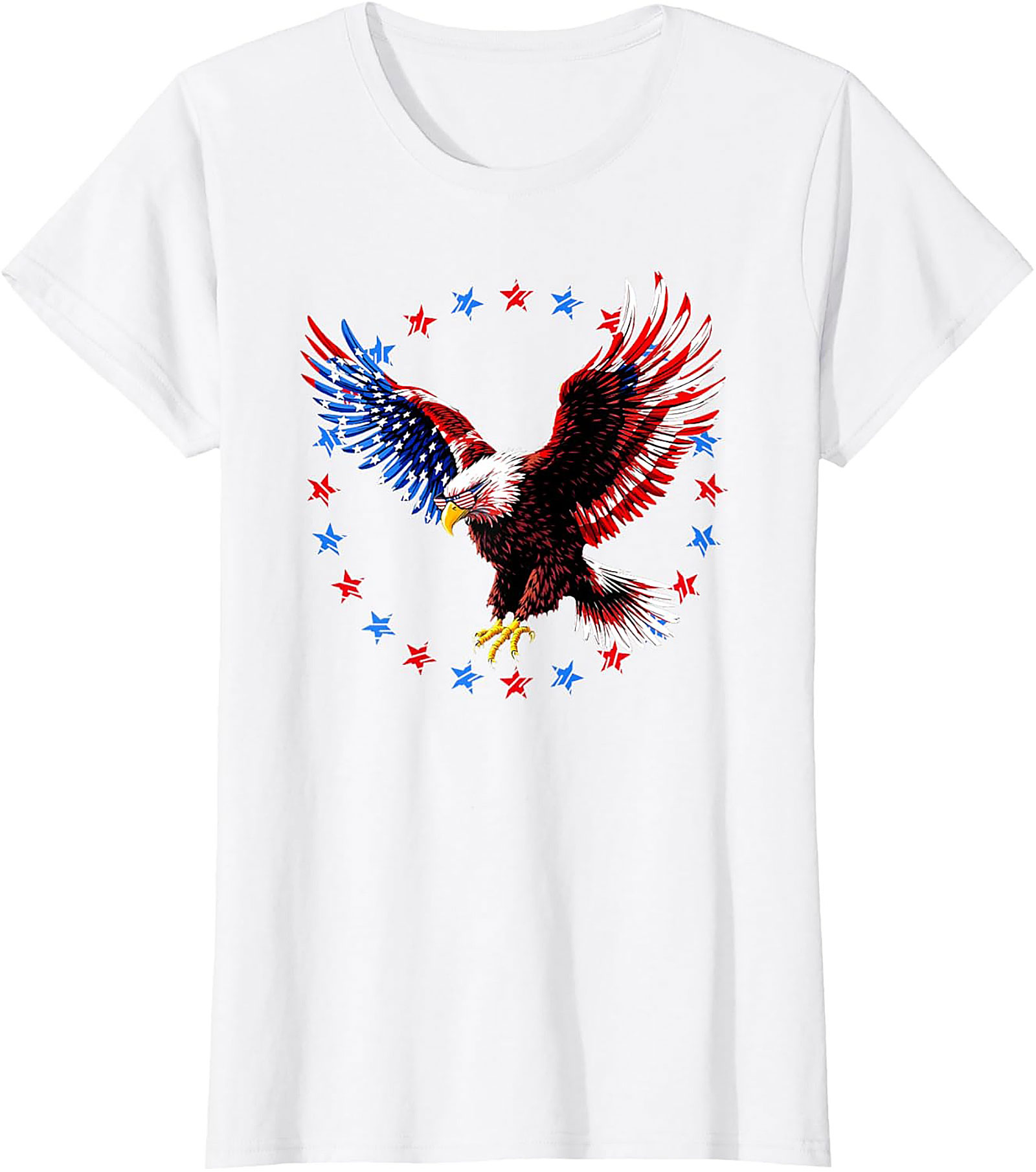 Majestic Bald Eagle Patriotic Eagle T-Shirt | Soft Tee