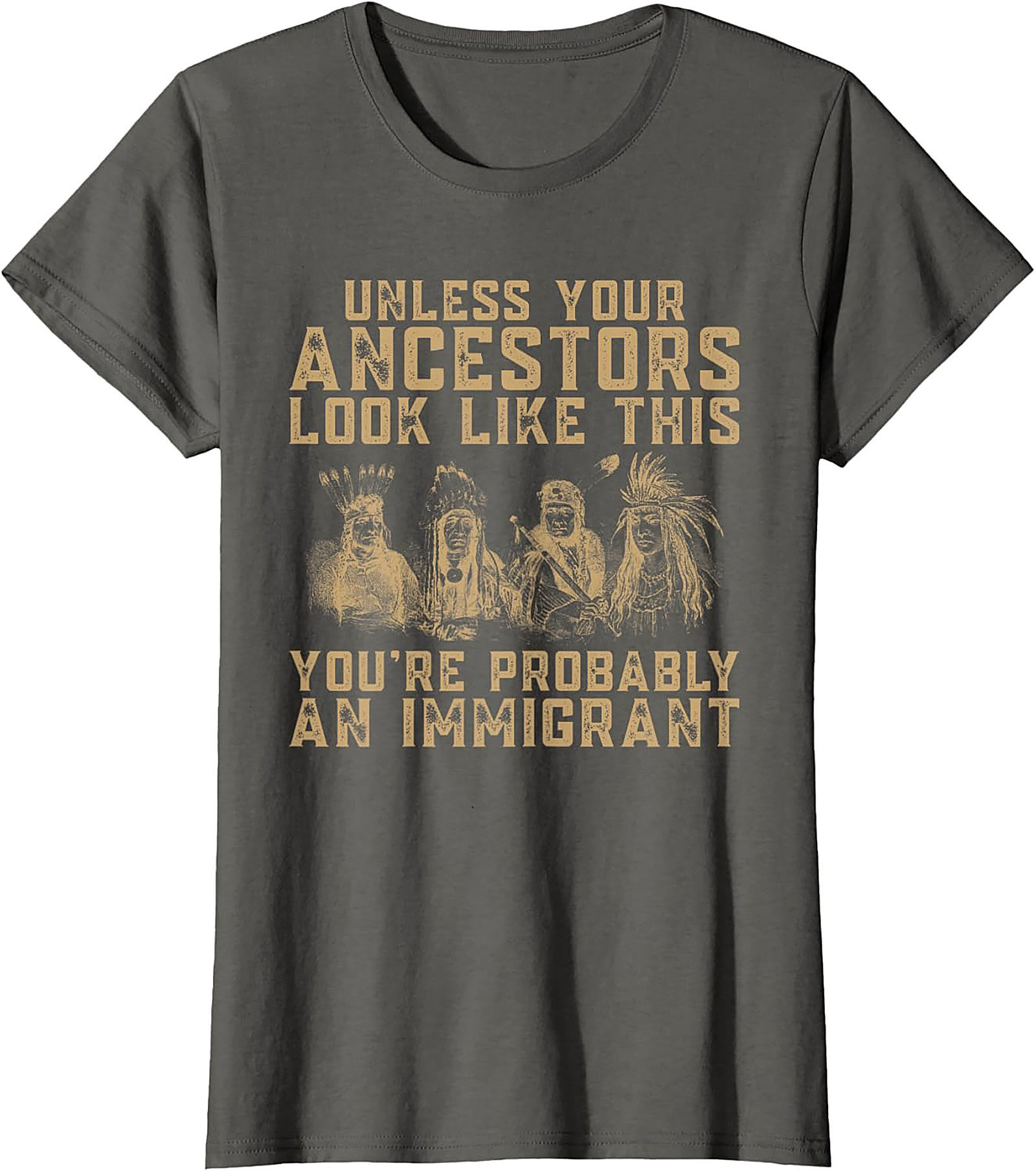 Ancestor Immigrant Graphic Tee Funny Heritage Unisex Shirt