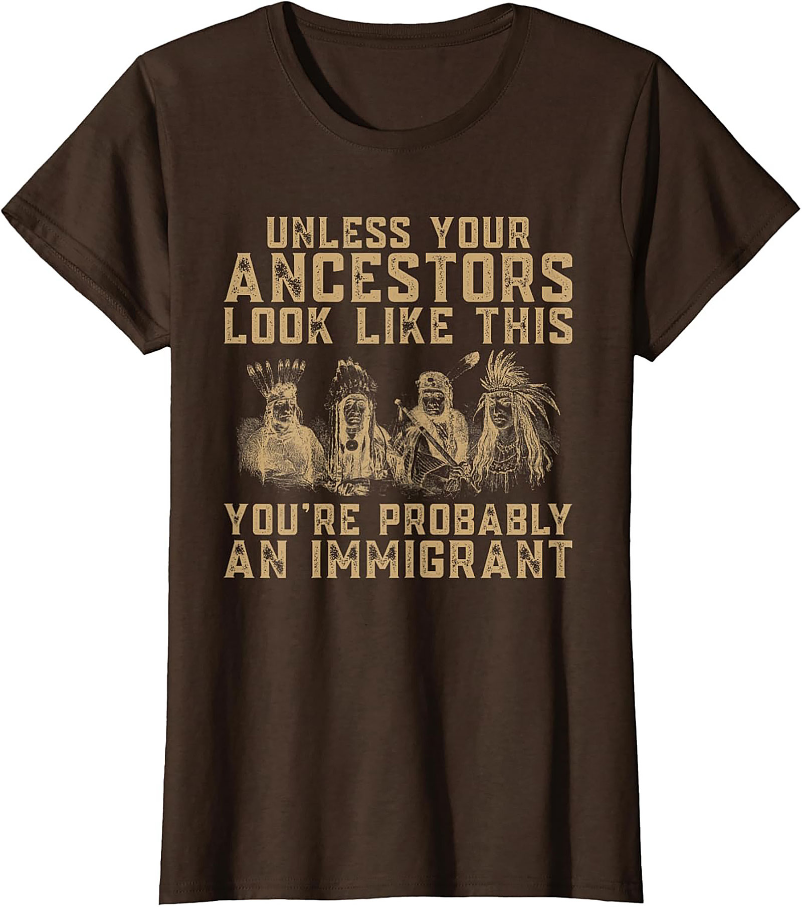 Ancestor Immigrant Graphic Tee Funny Heritage Unisex Shirt