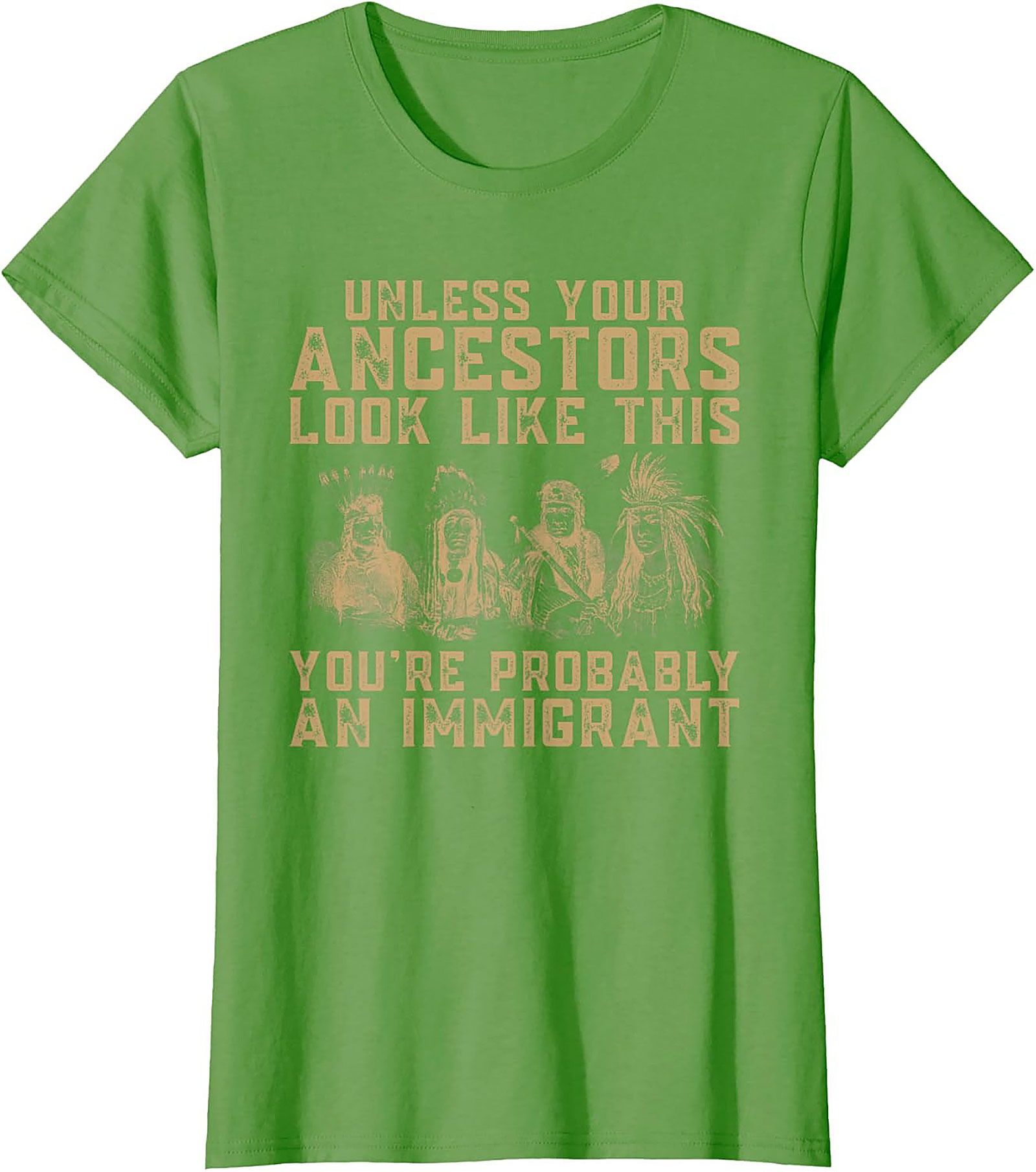 Ancestor Immigrant Graphic Tee Funny Heritage Unisex Shirt