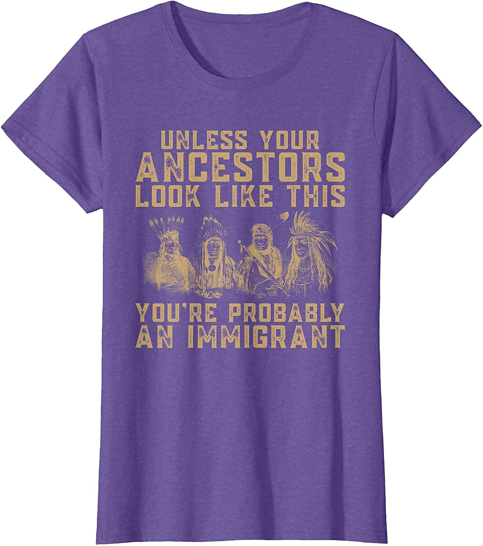 Ancestor Immigrant Graphic Tee Funny Heritage Unisex Shirt