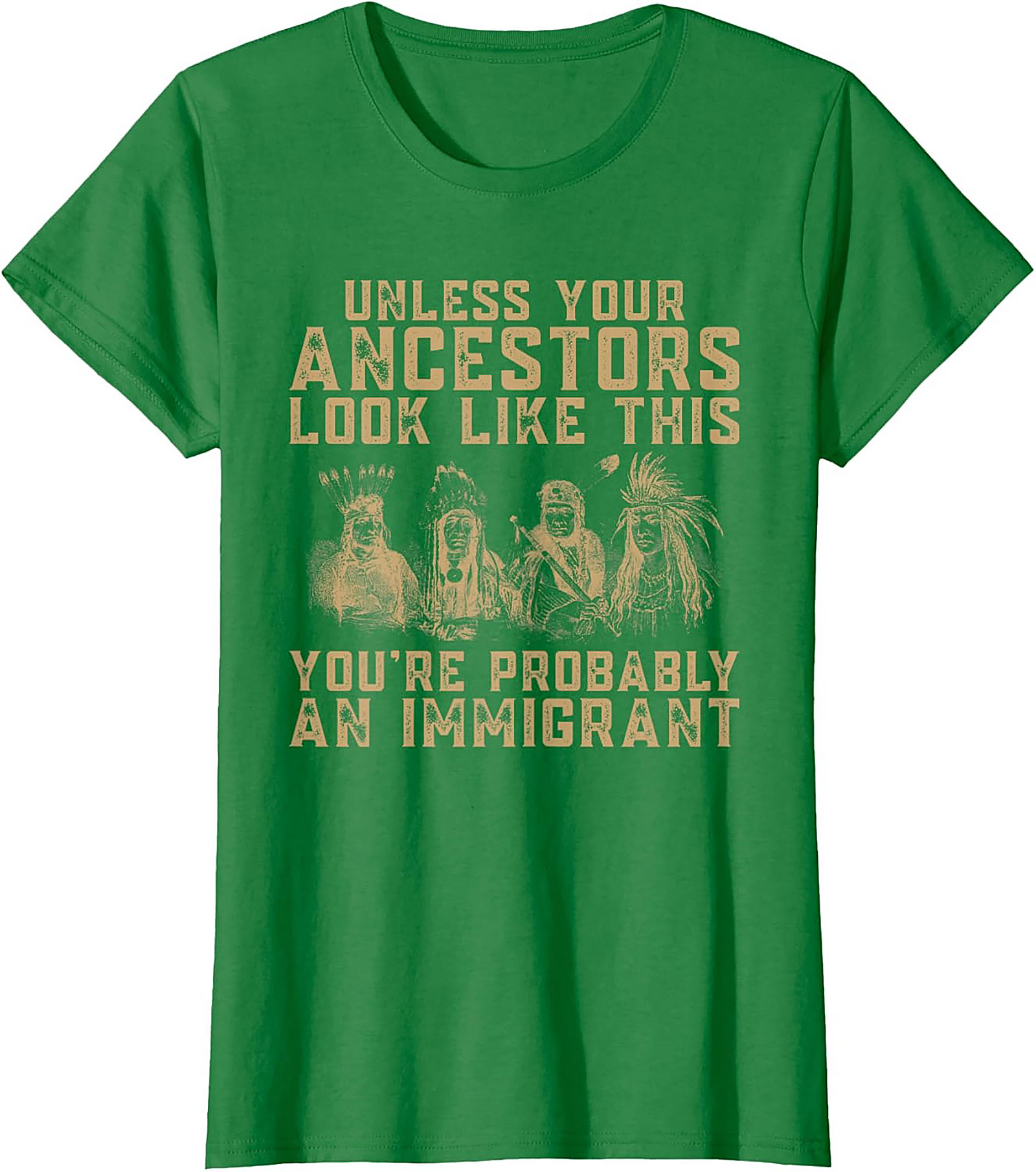 Ancestor Immigrant Graphic Tee Funny Heritage Unisex Shirt