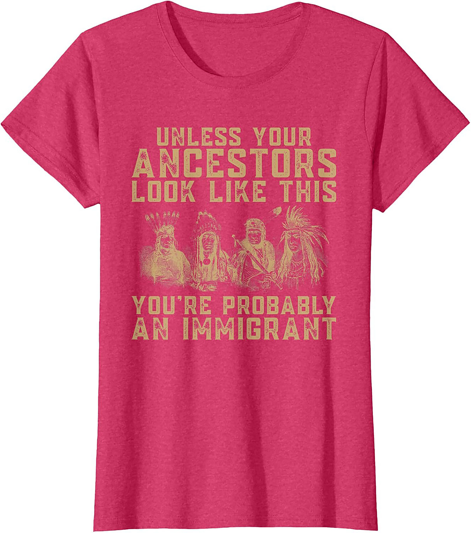 Ancestor Immigrant Graphic Tee Funny Heritage Unisex Shirt