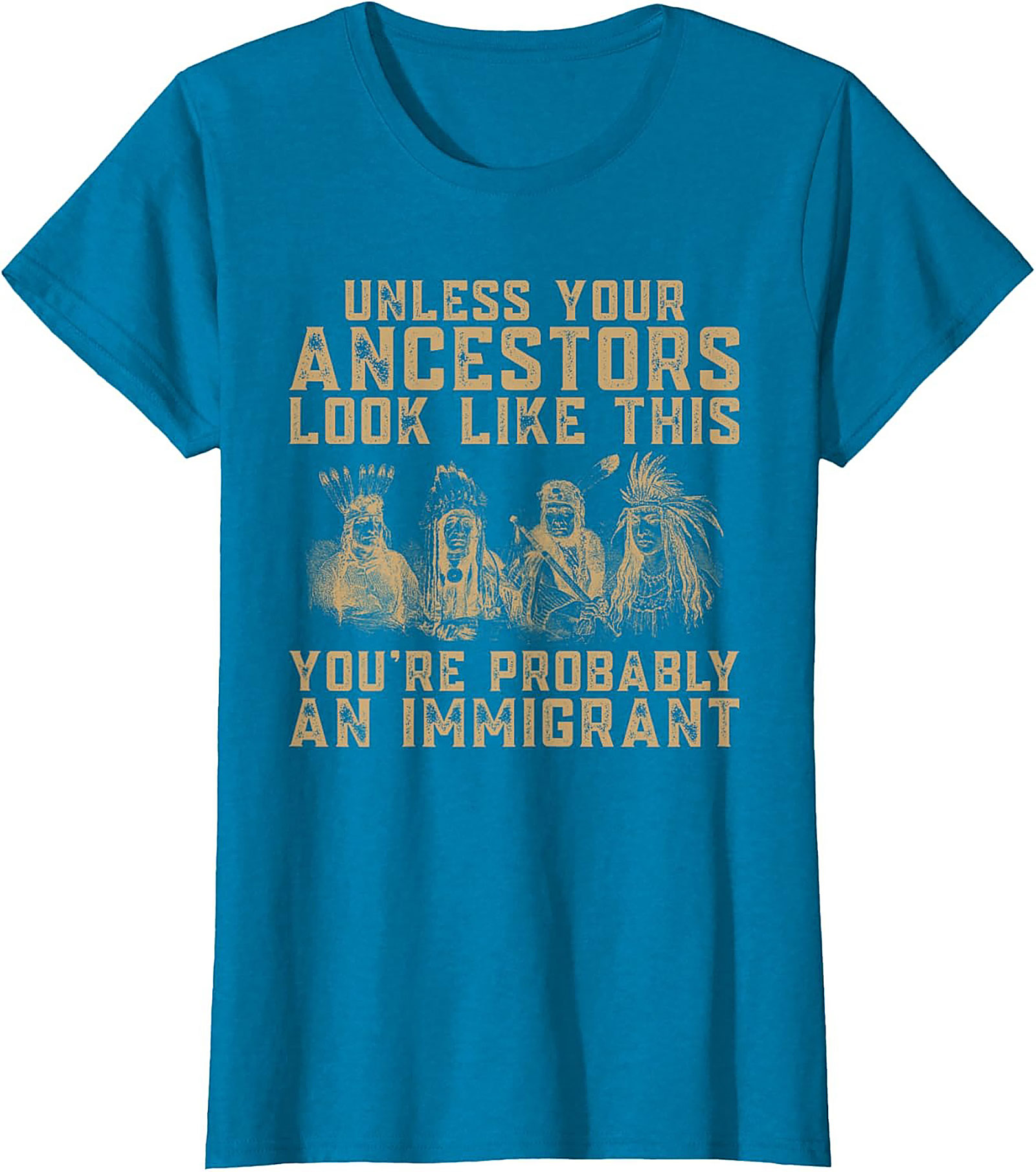 Ancestor Immigrant Graphic Tee Funny Heritage Unisex Shirt