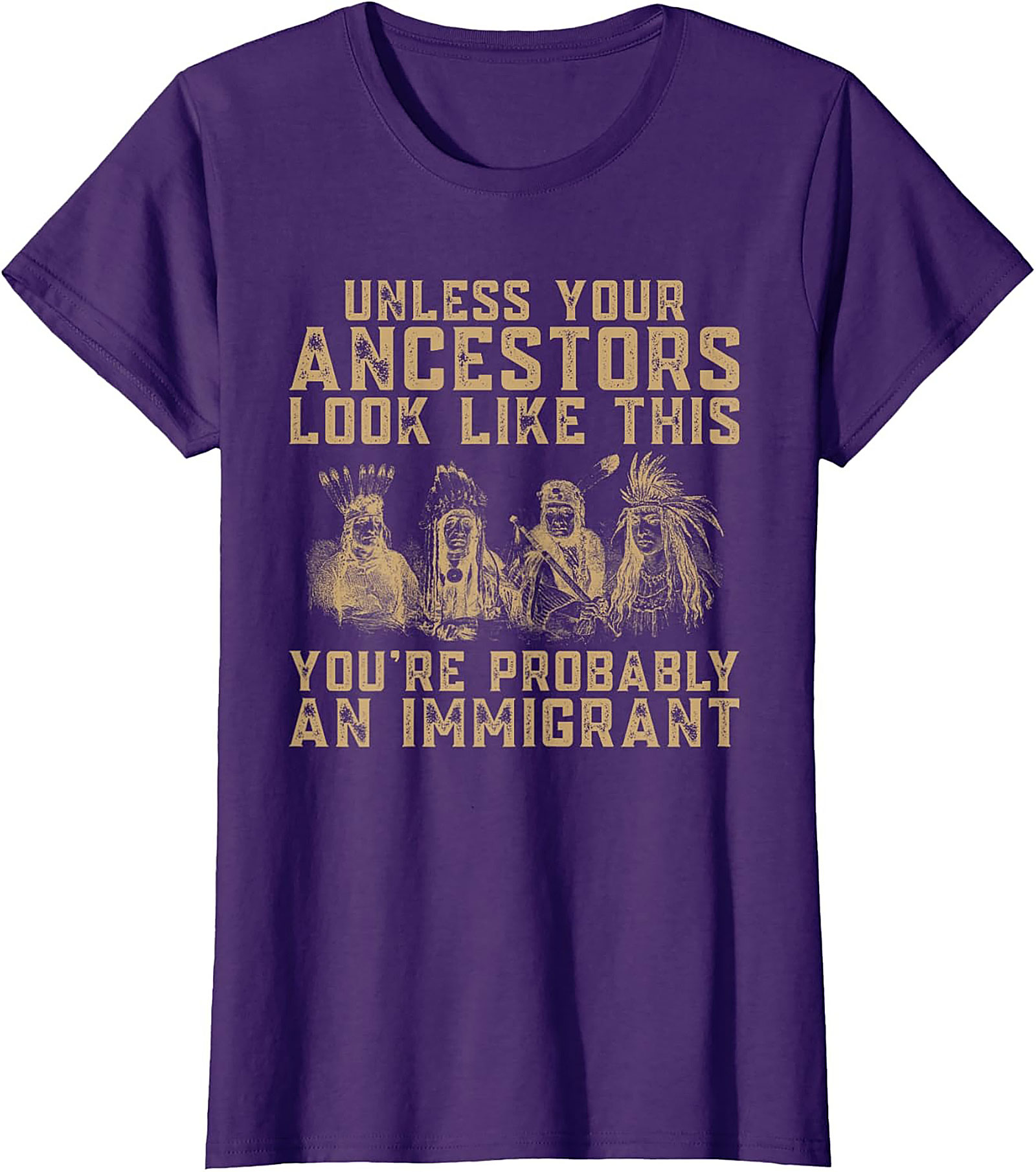 Ancestor Immigrant Graphic Tee Funny Heritage Unisex Shirt