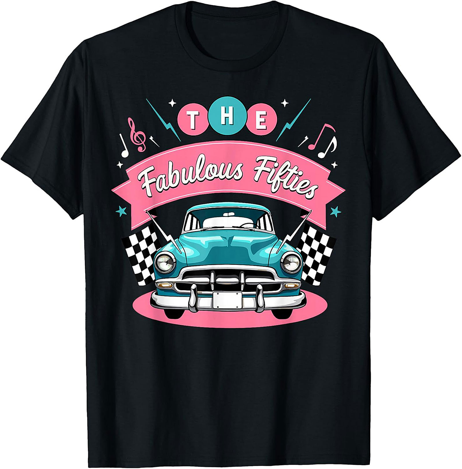 Fabulous Fifties T-shirt Retro 50s Car Graphic Tee