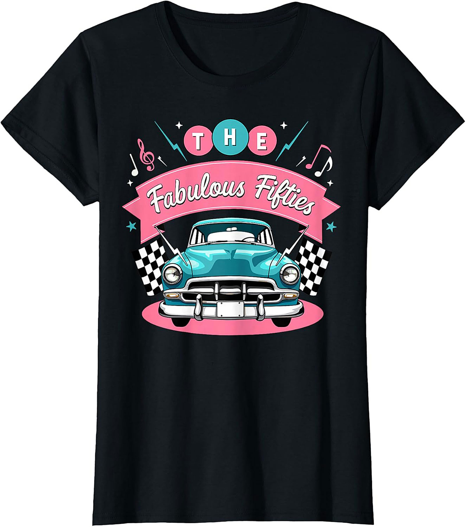 Fabulous Fifties T-shirt Retro 50s Car Graphic Tee
