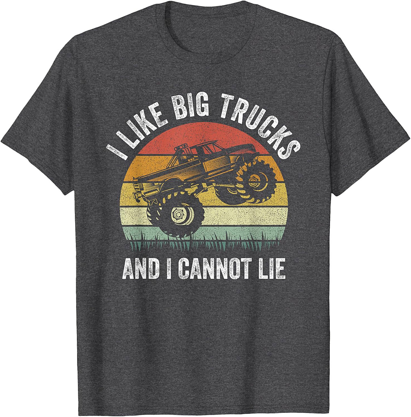 I Like Big Trucks Funny T-shirt | Retro Monster Truck Graphic Tee