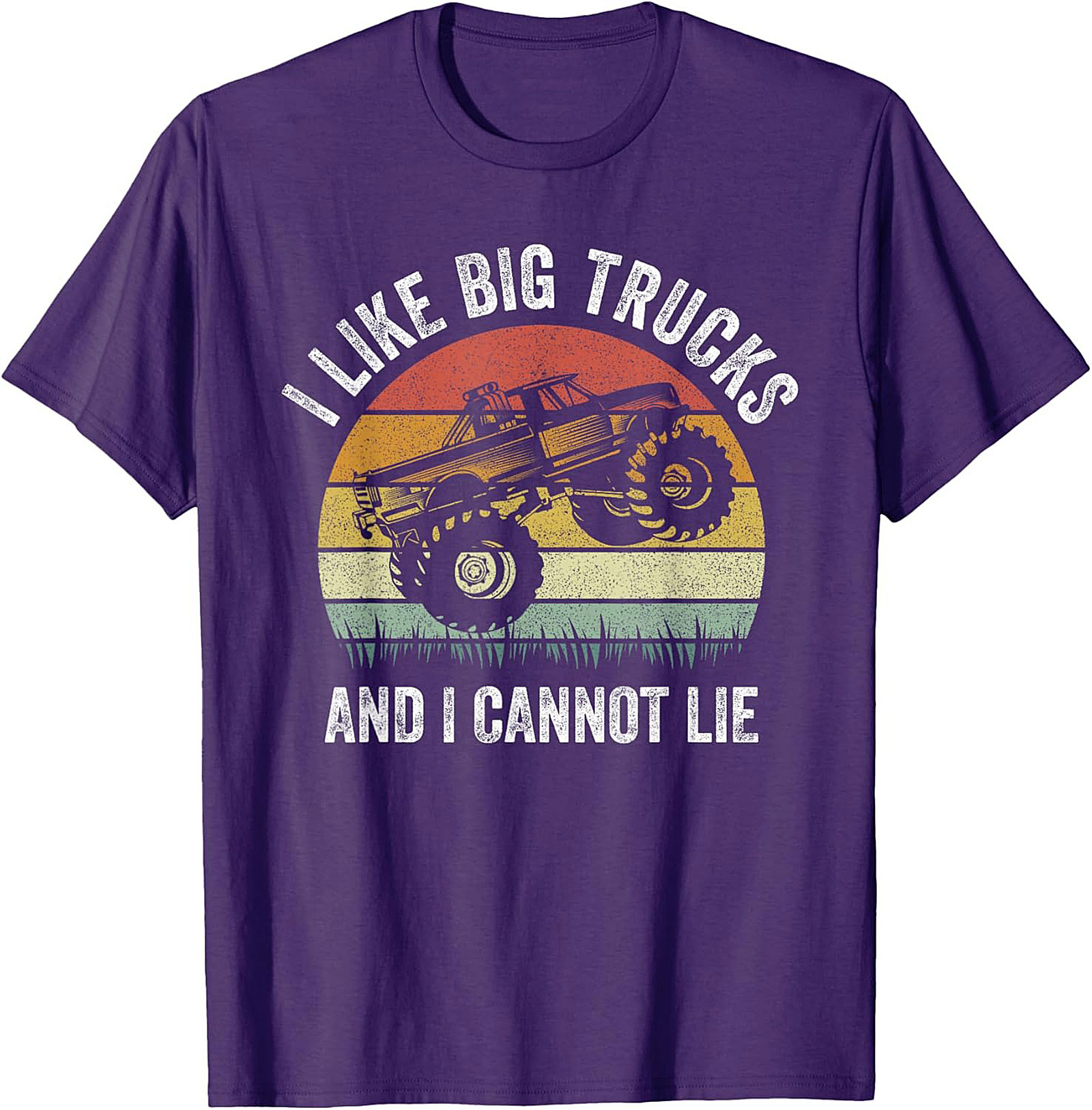 I Like Big Trucks Funny T-shirt | Retro Monster Truck Graphic Tee