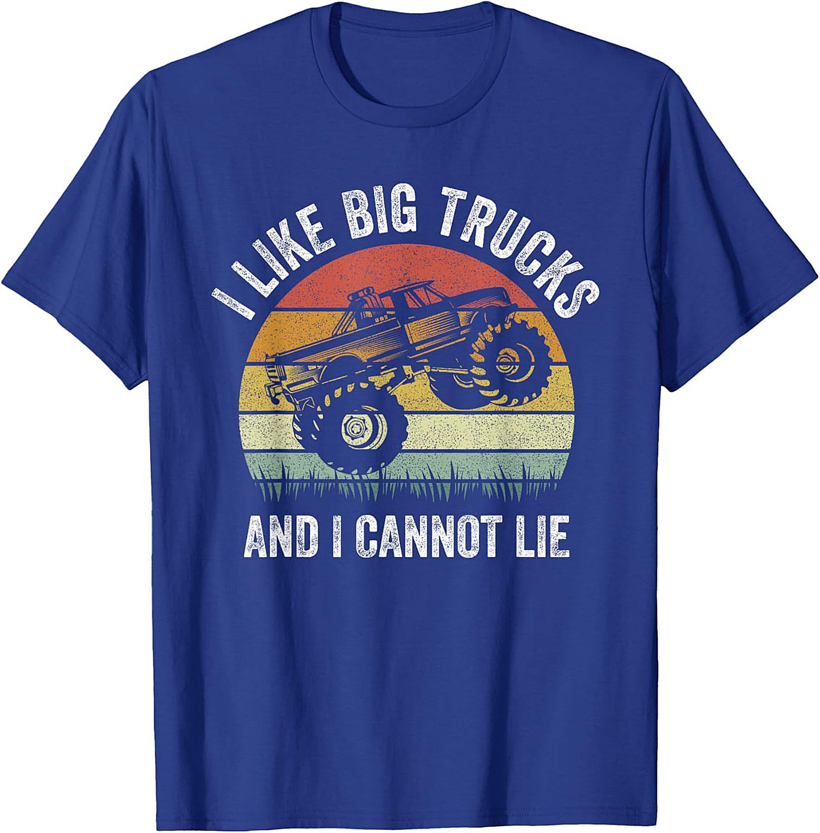 I Like Big Trucks Funny T-shirt | Retro Monster Truck Graphic Tee