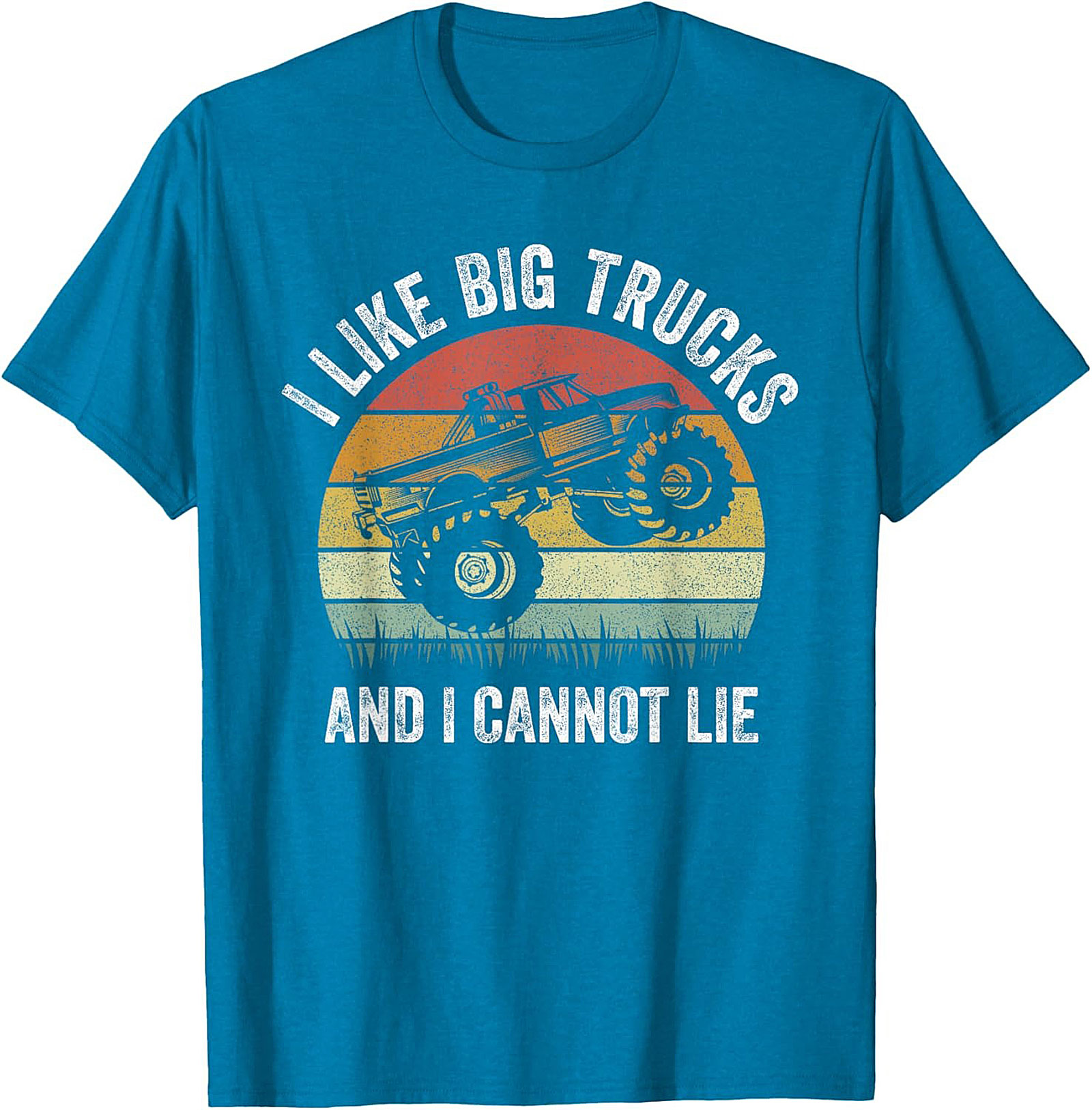 I Like Big Trucks Funny T-shirt | Retro Monster Truck Graphic Tee