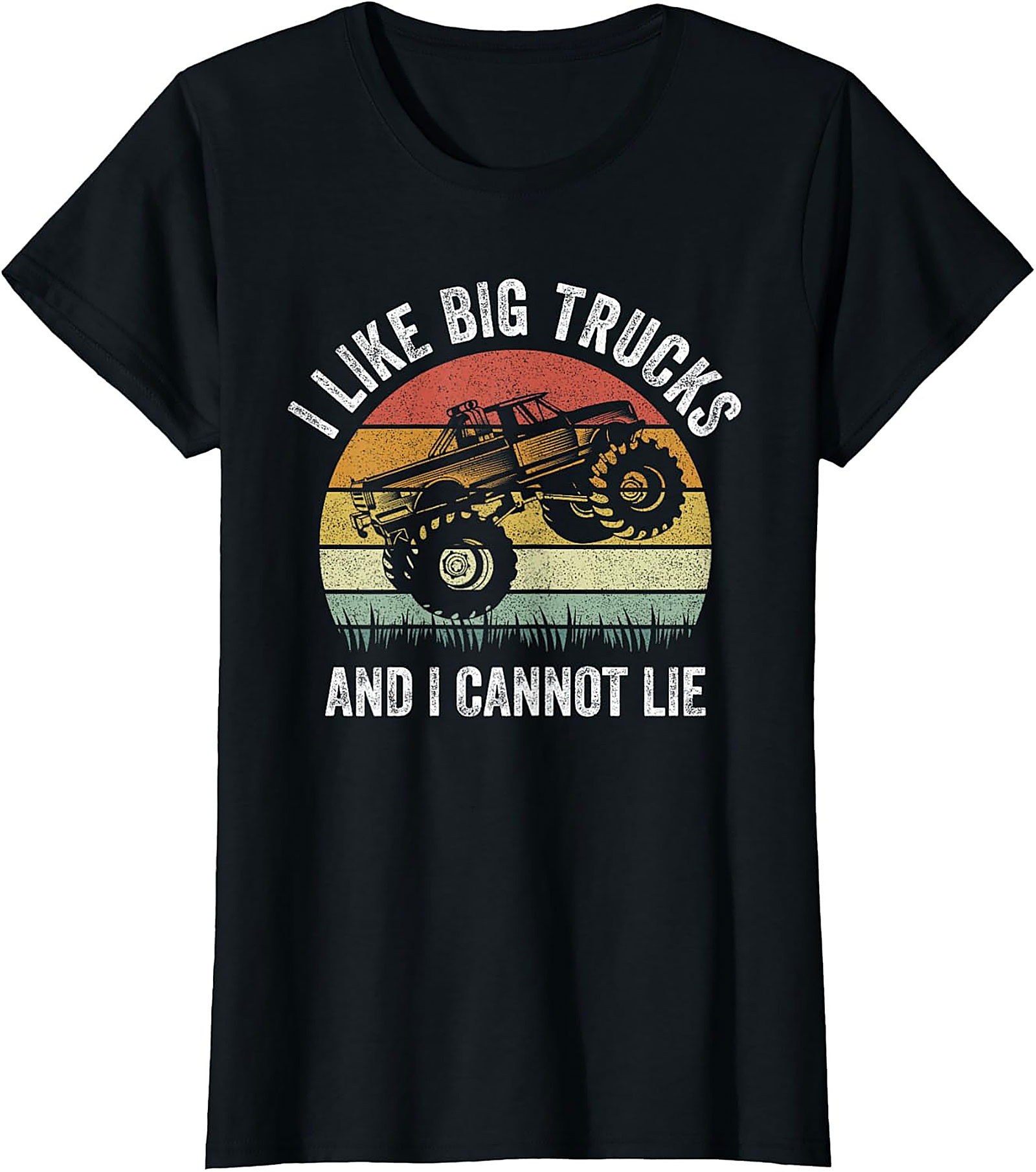 I Like Big Trucks Funny T-shirt | Retro Monster Truck Graphic Tee