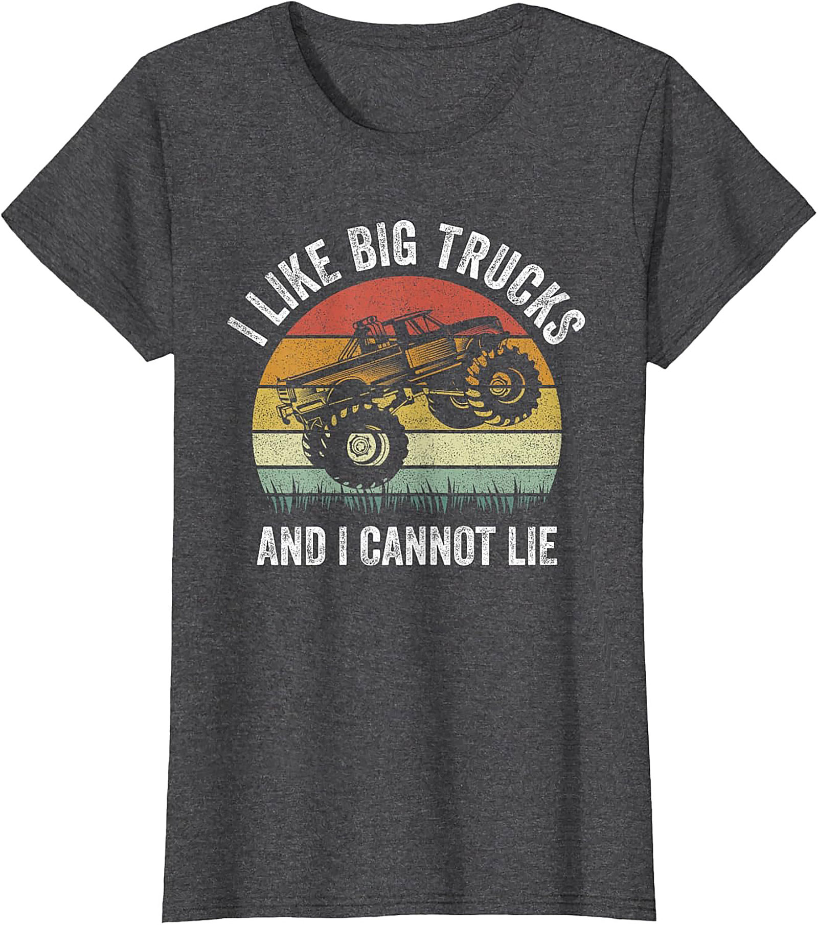 I Like Big Trucks Funny T-shirt | Retro Monster Truck Graphic Tee