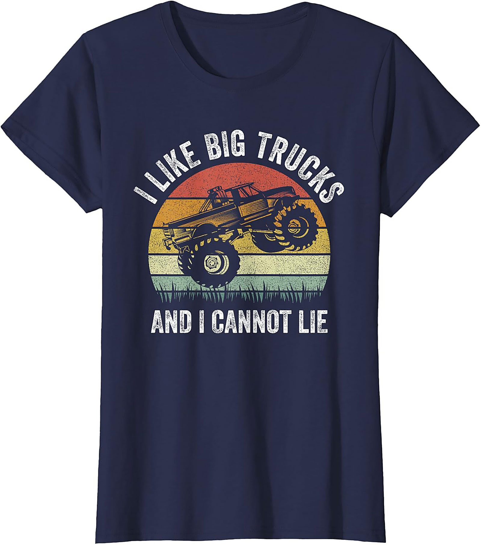 I Like Big Trucks Funny T-shirt | Retro Monster Truck Graphic Tee