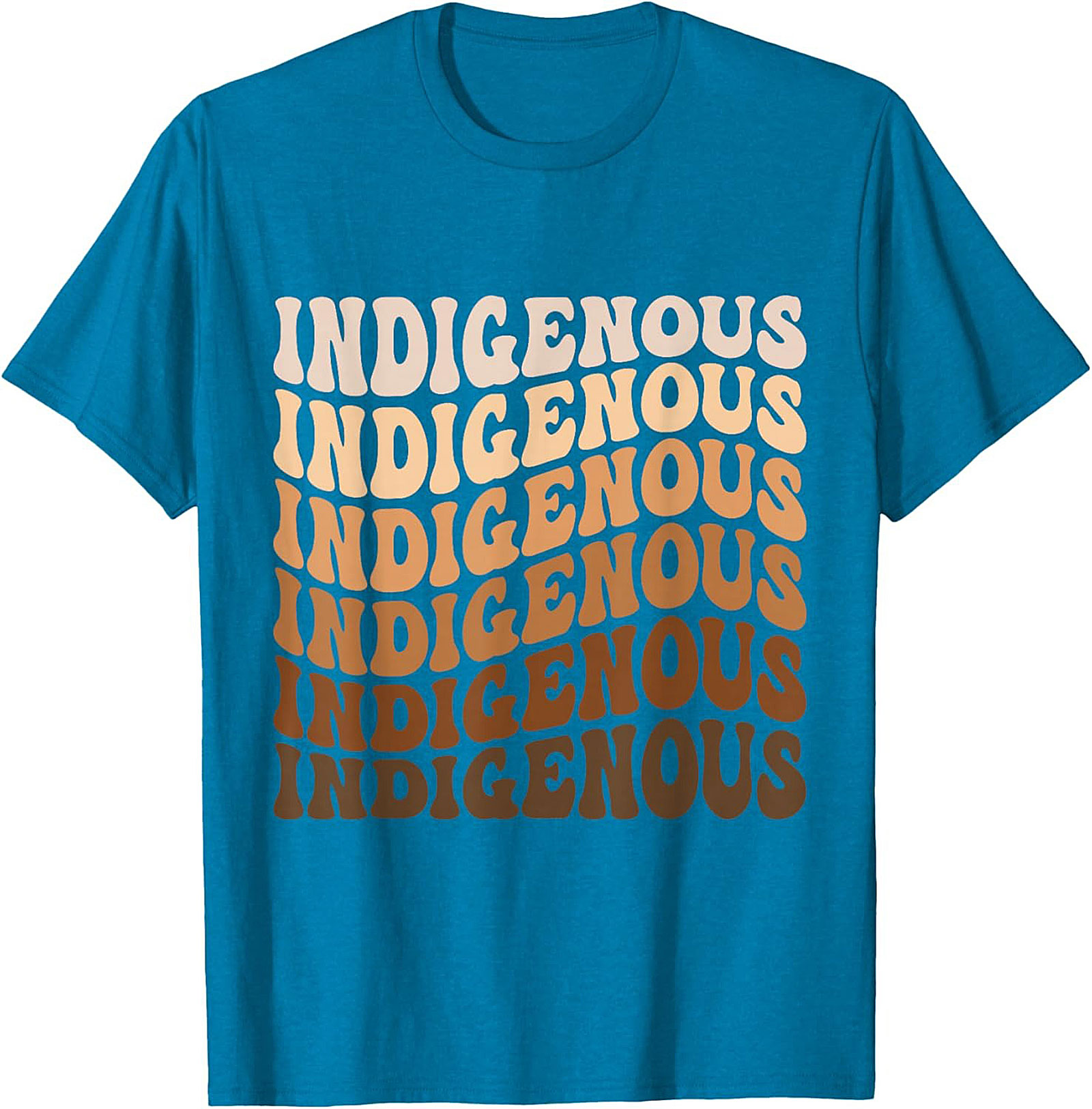 Indigenous Pride T-shirt Retro Wavy Graphic Tee