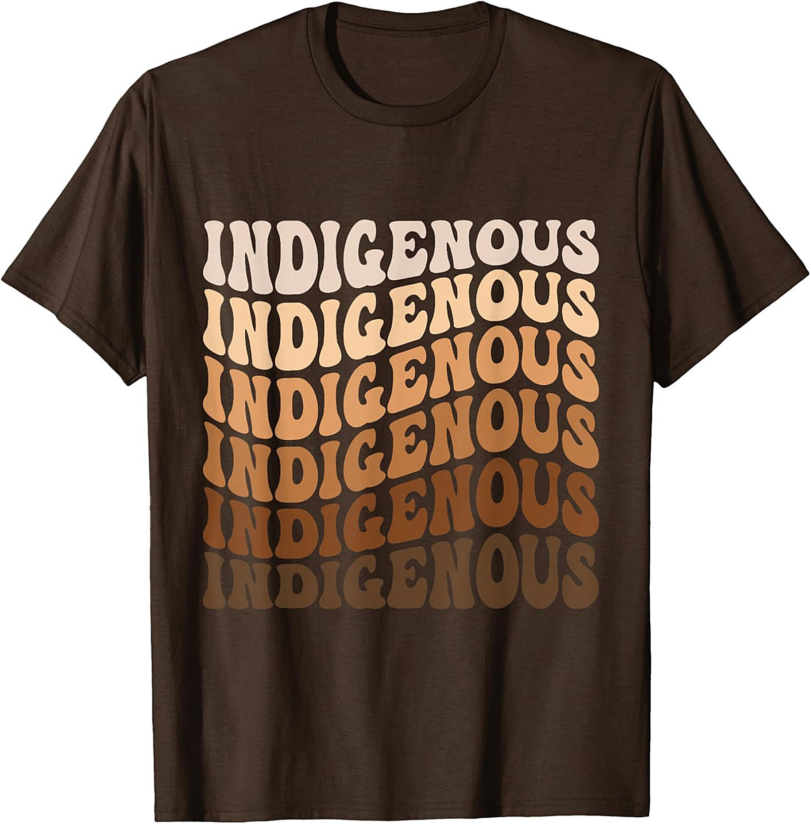 Indigenous Pride T-shirt Retro Wavy Graphic Tee