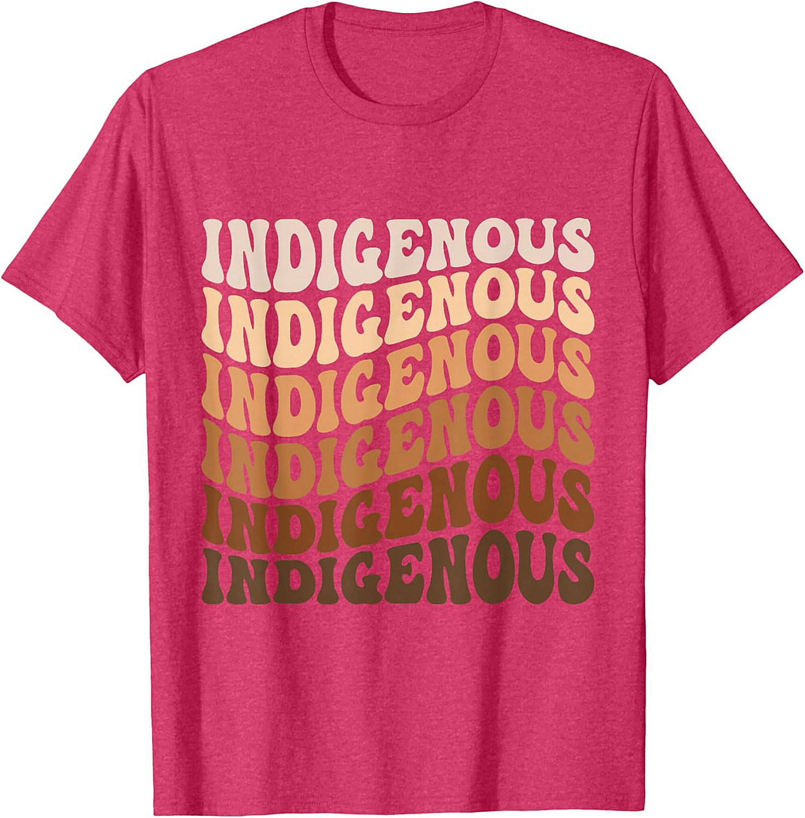 Indigenous Pride T-shirt Retro Wavy Graphic Tee