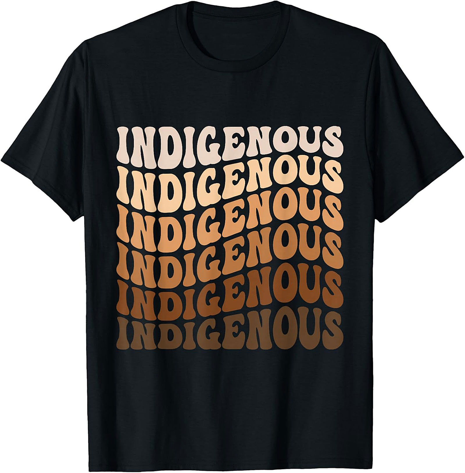 Indigenous Pride T-shirt Retro Wavy Graphic Tee