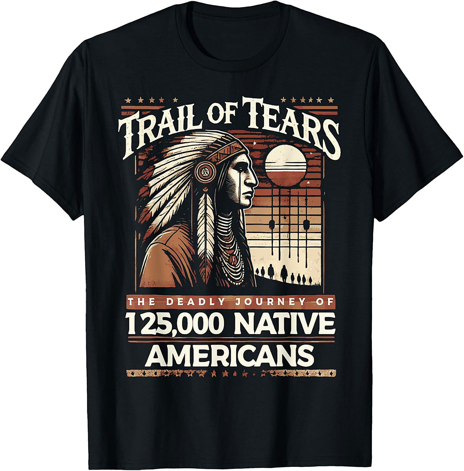 Trail of Tears Graphic Tee Native American History Shirt