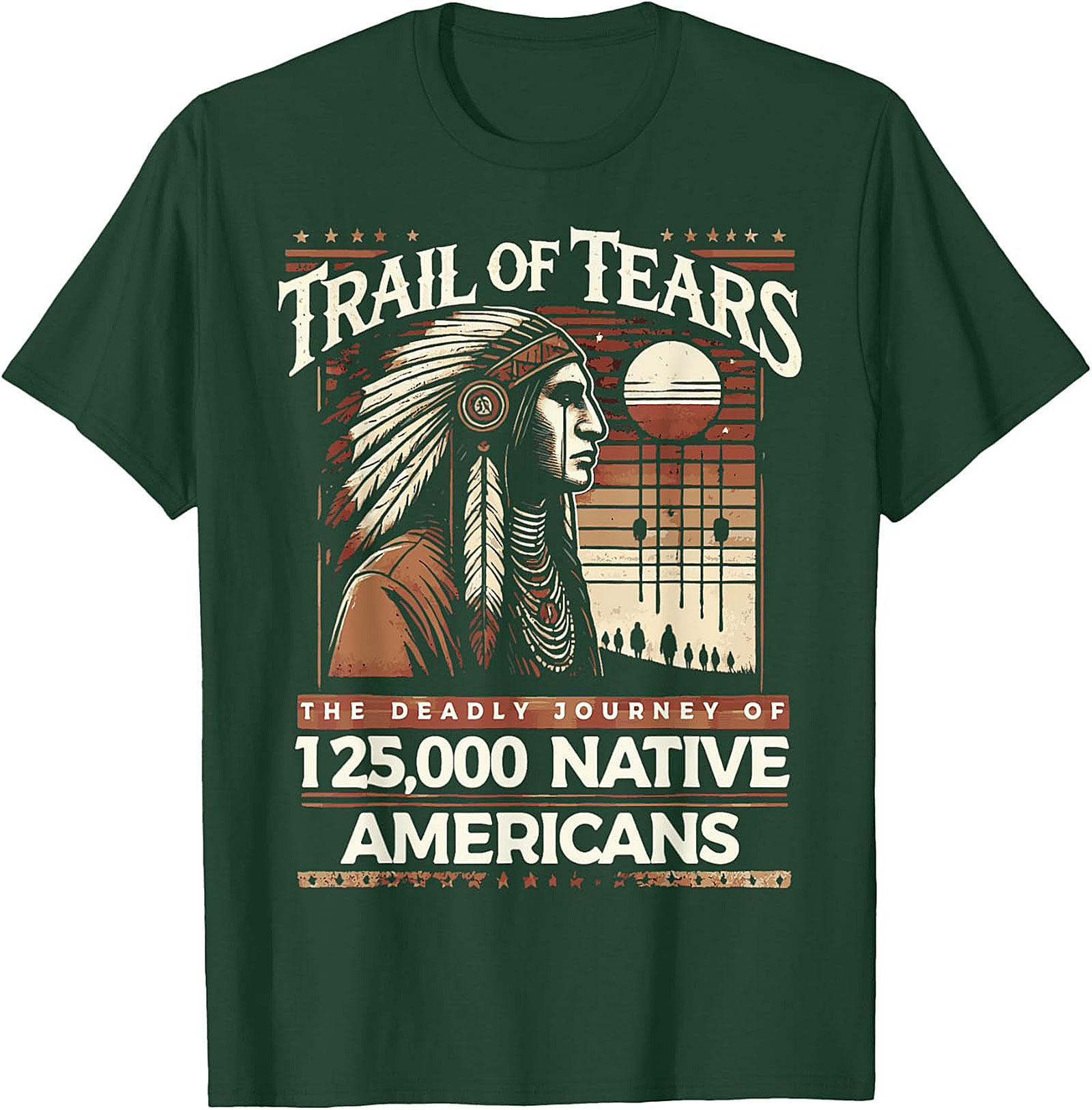 Trail of Tears Graphic Tee Native American History Shirt