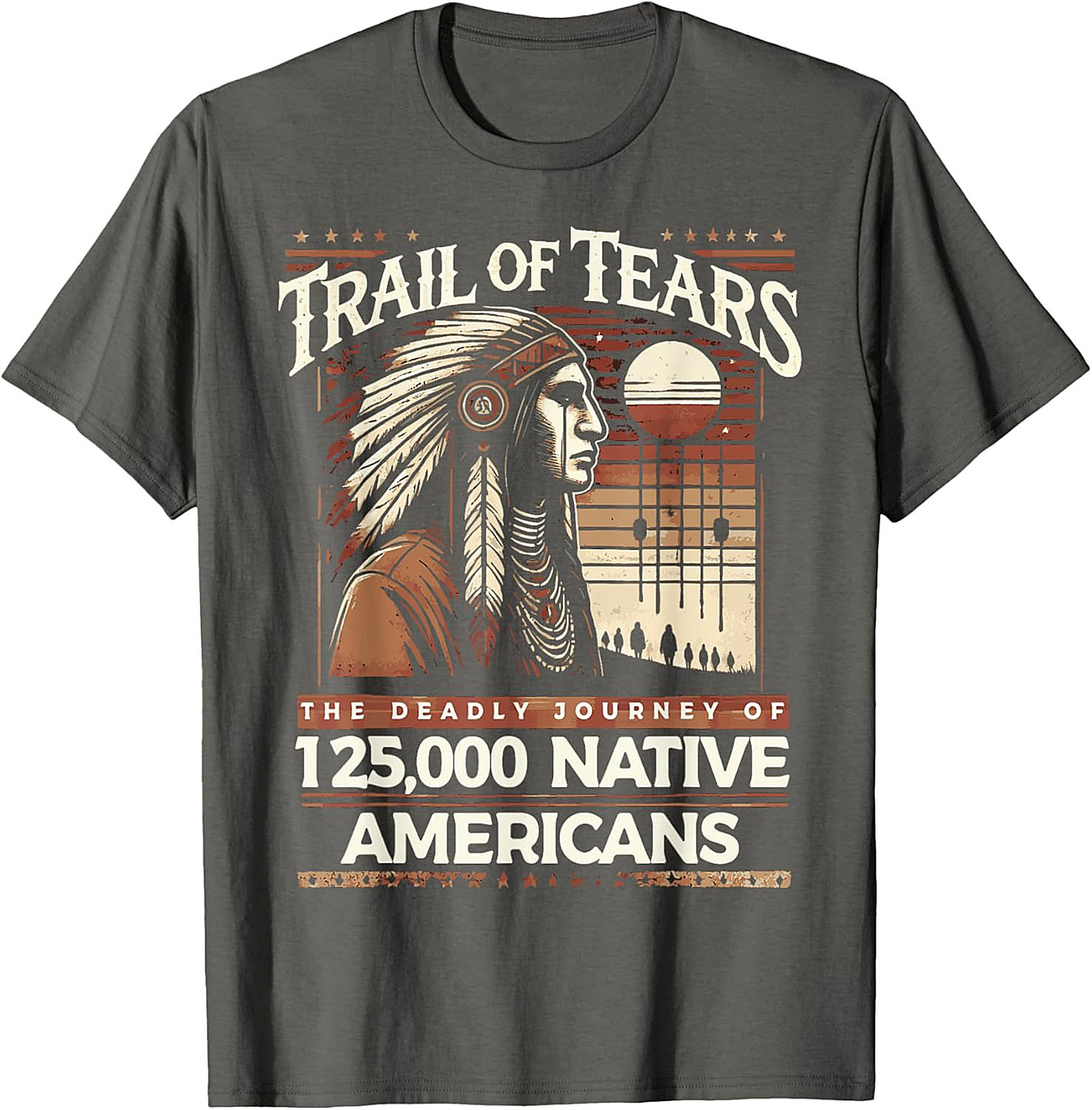 Trail of Tears Graphic Tee Native American History Shirt