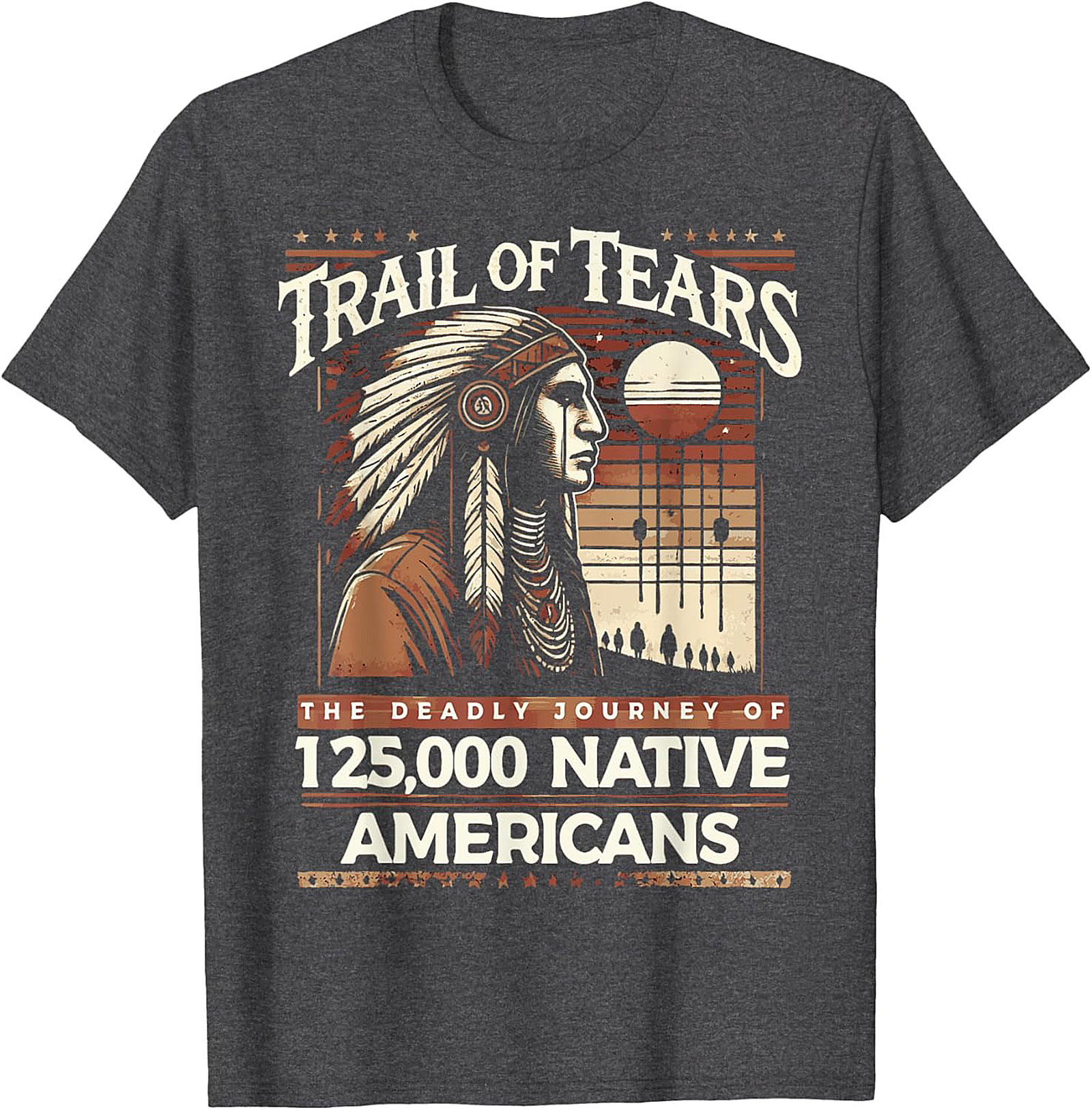 Trail of Tears Graphic Tee Native American History Shirt