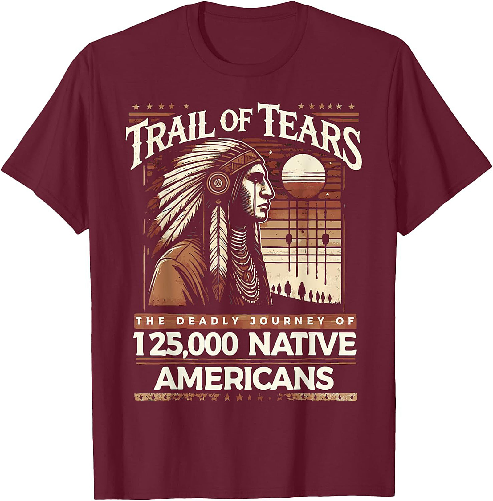 Trail of Tears Graphic Tee Native American History Shirt