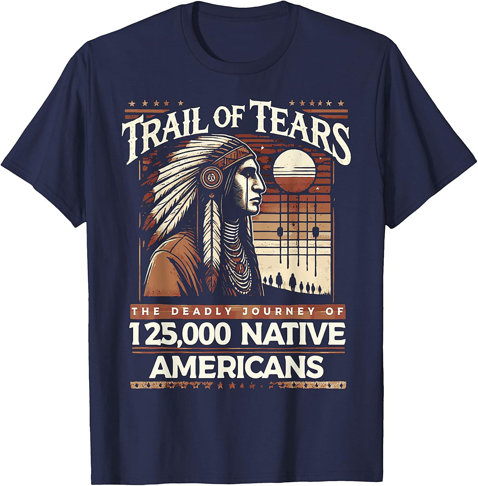 Trail of Tears Graphic Tee Native American History Shirt