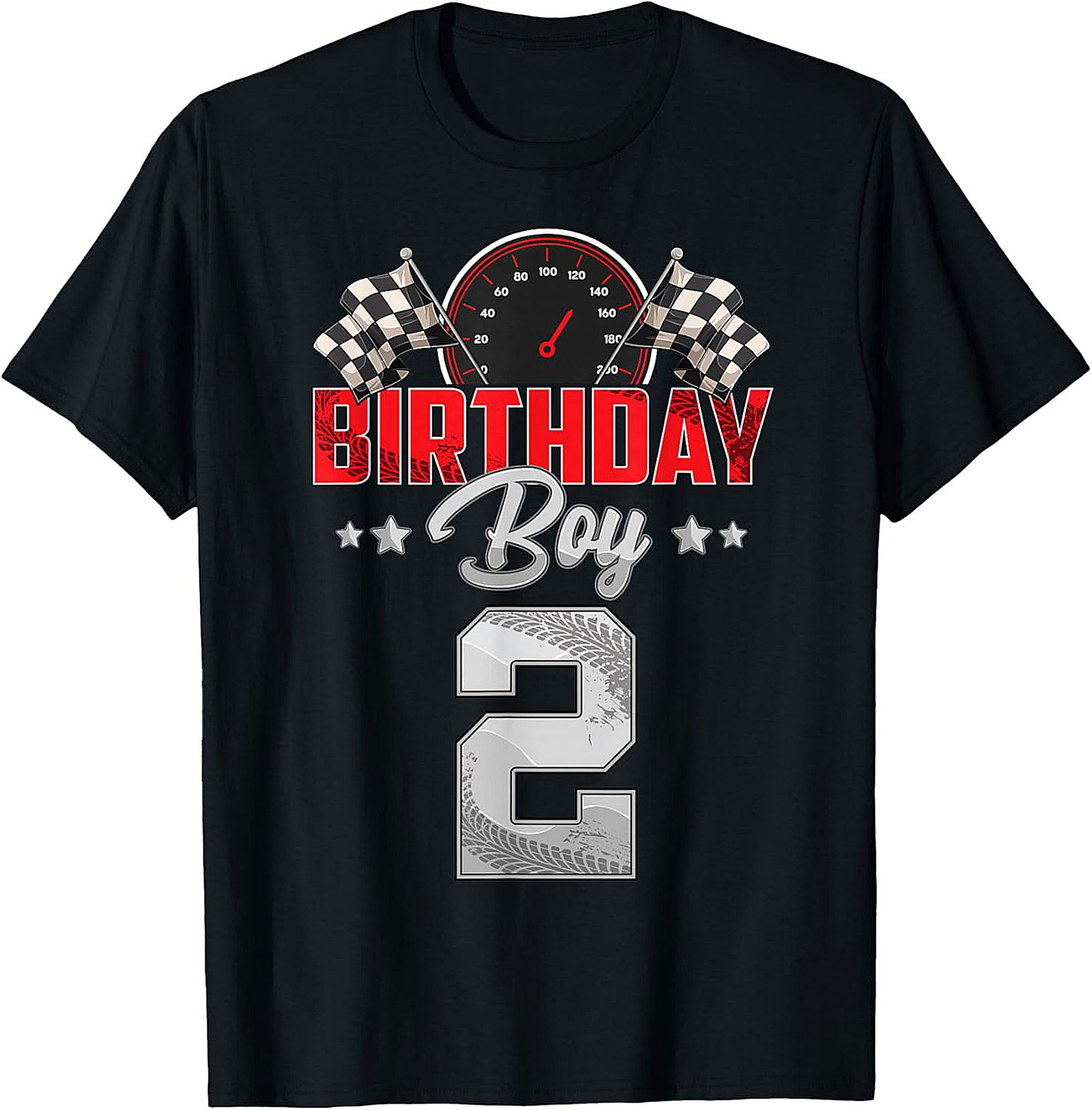 2nd Birthday Race Car T-Shirt - Birthday Boy Graphic Tee