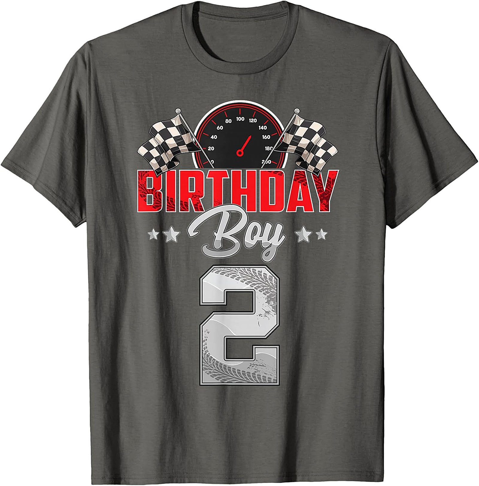 2nd Birthday Race Car T-Shirt - Birthday Boy Graphic Tee