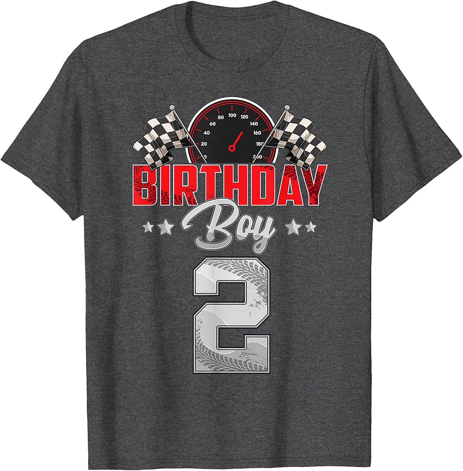 2nd Birthday Race Car T-Shirt - Birthday Boy Graphic Tee