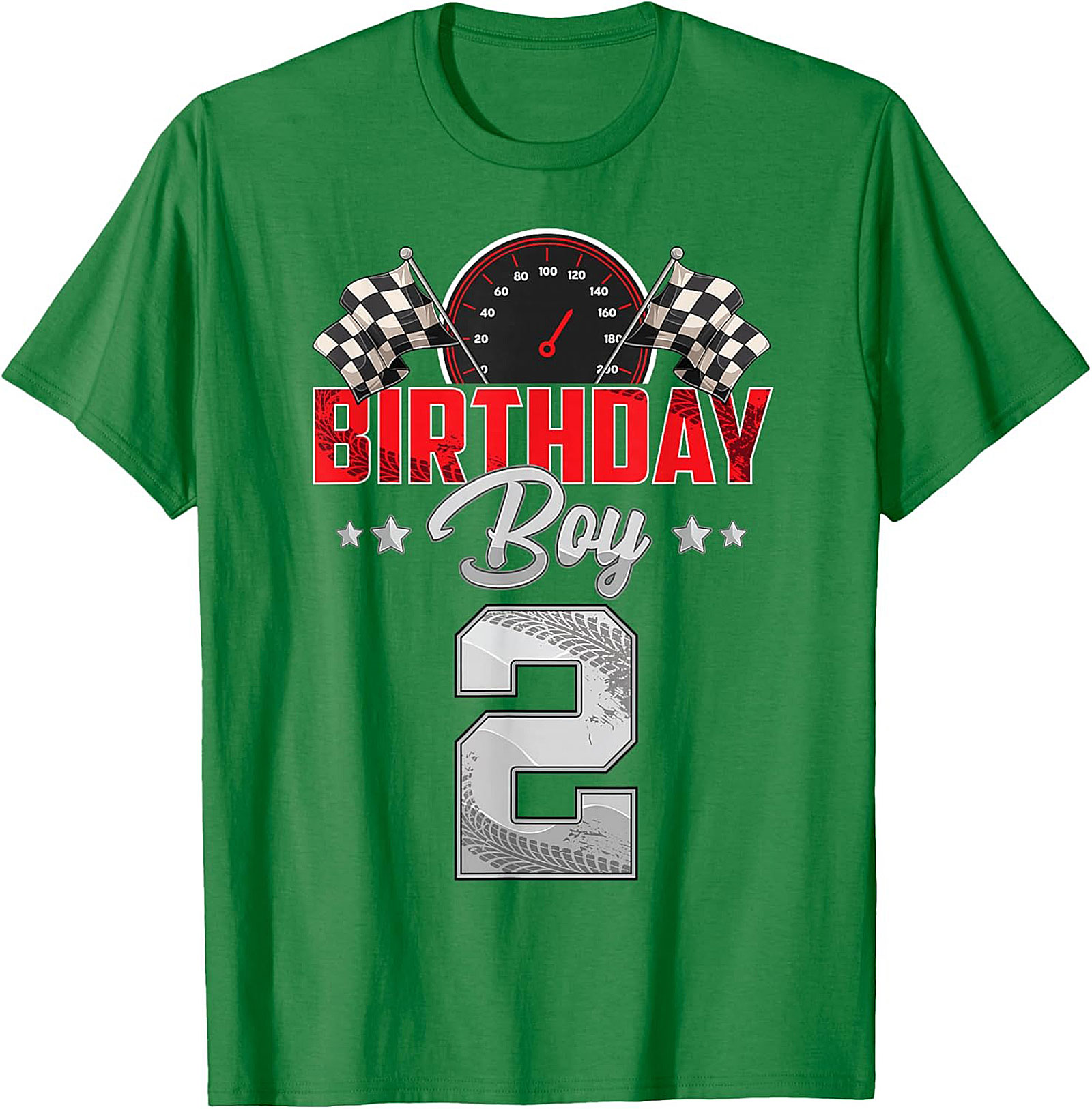 2nd Birthday Race Car T-Shirt - Birthday Boy Graphic Tee
