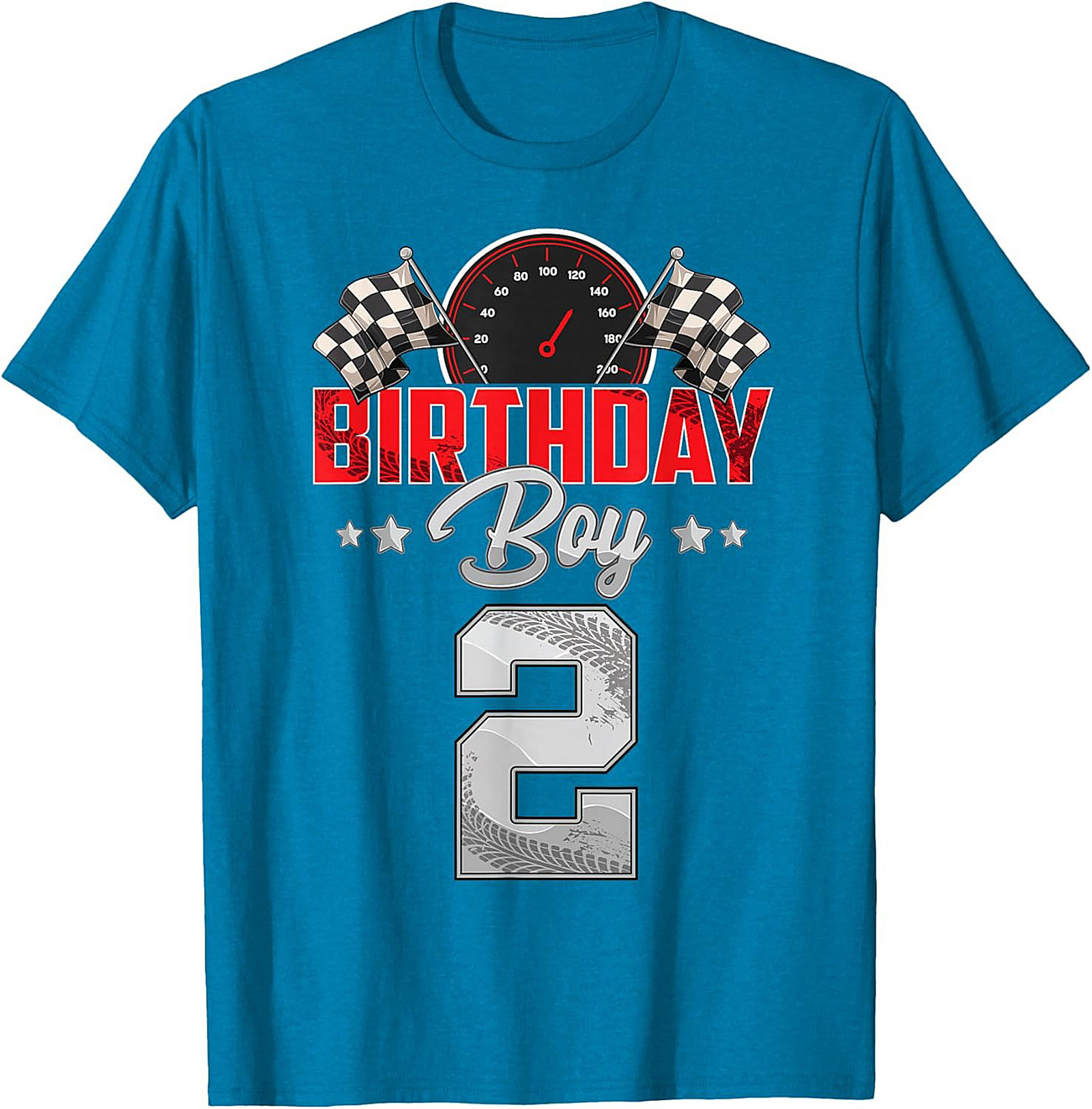 2nd Birthday Race Car T-Shirt - Birthday Boy Graphic Tee
