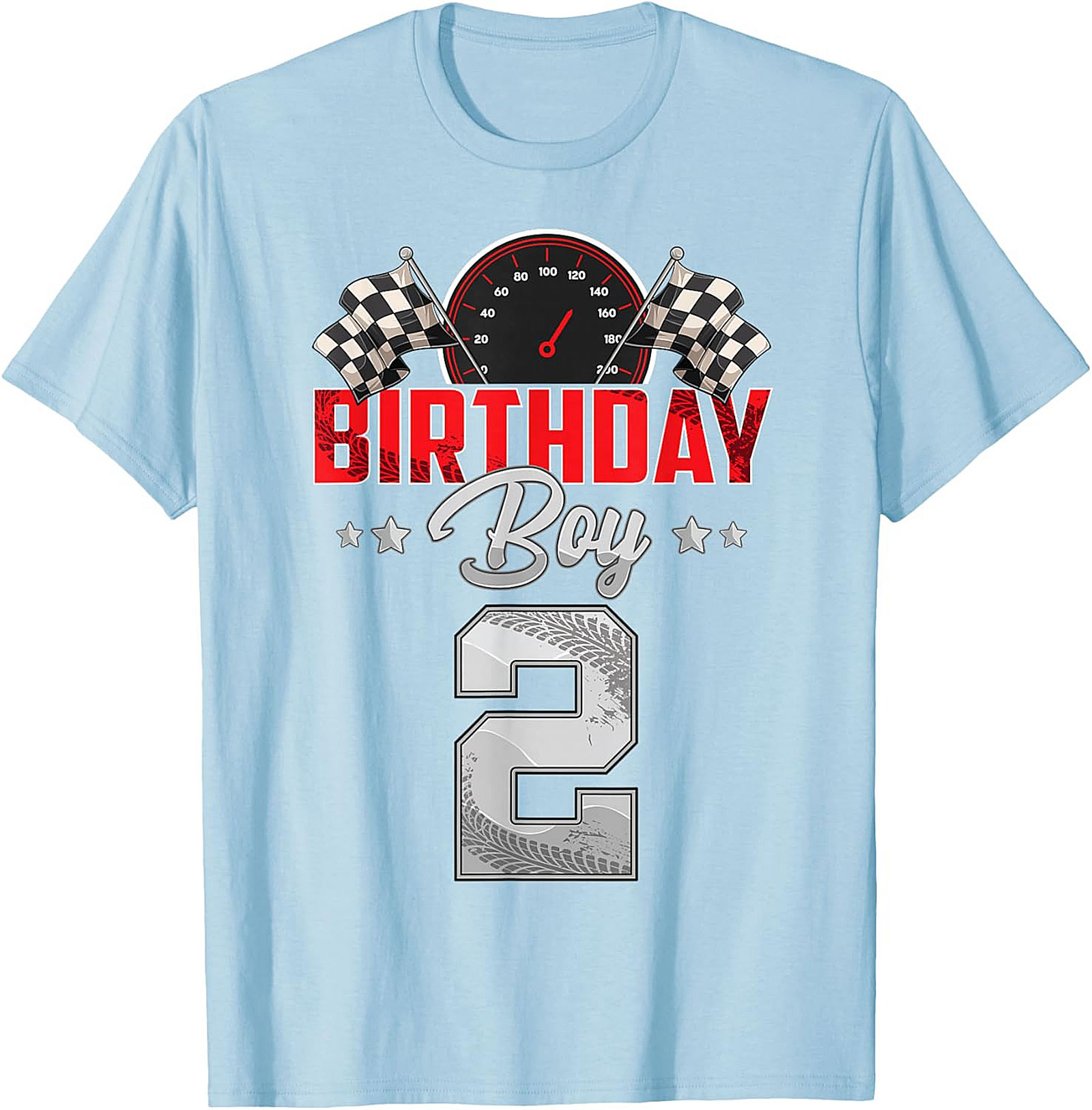 2nd Birthday Race Car T-Shirt - Birthday Boy Graphic Tee