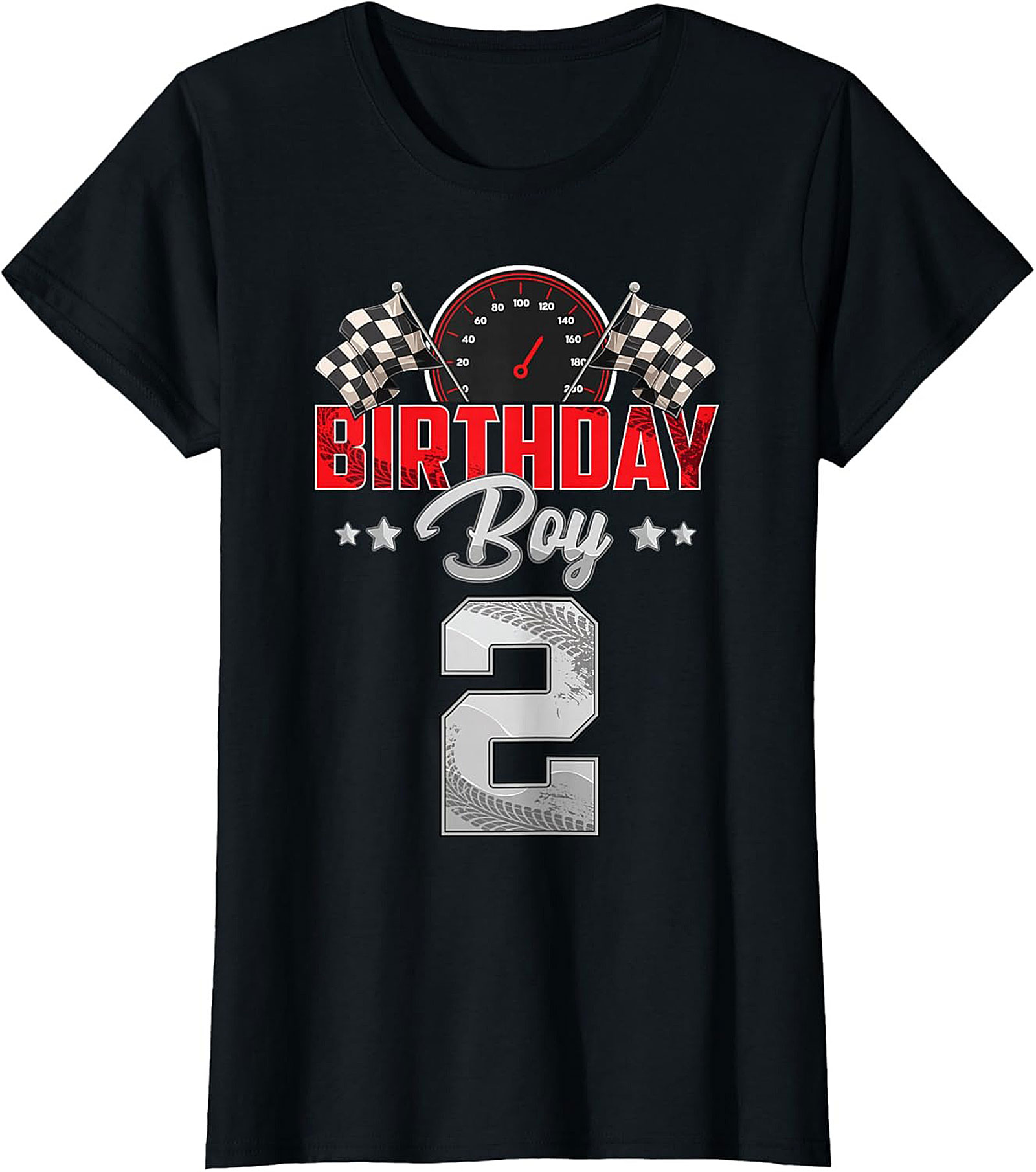 2nd Birthday Race Car T-Shirt - Birthday Boy Graphic Tee