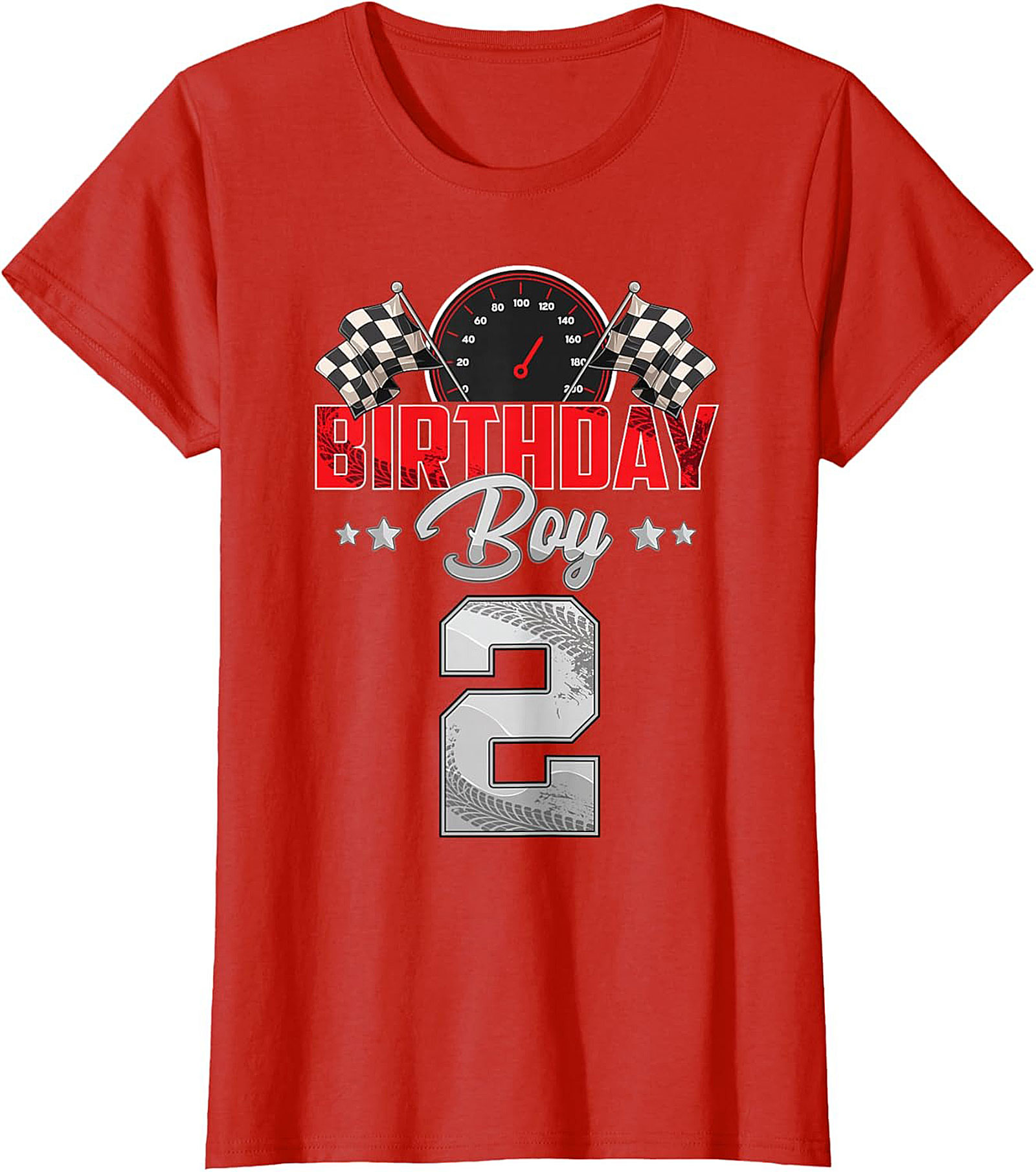 2nd Birthday Race Car T-Shirt - Birthday Boy Graphic Tee