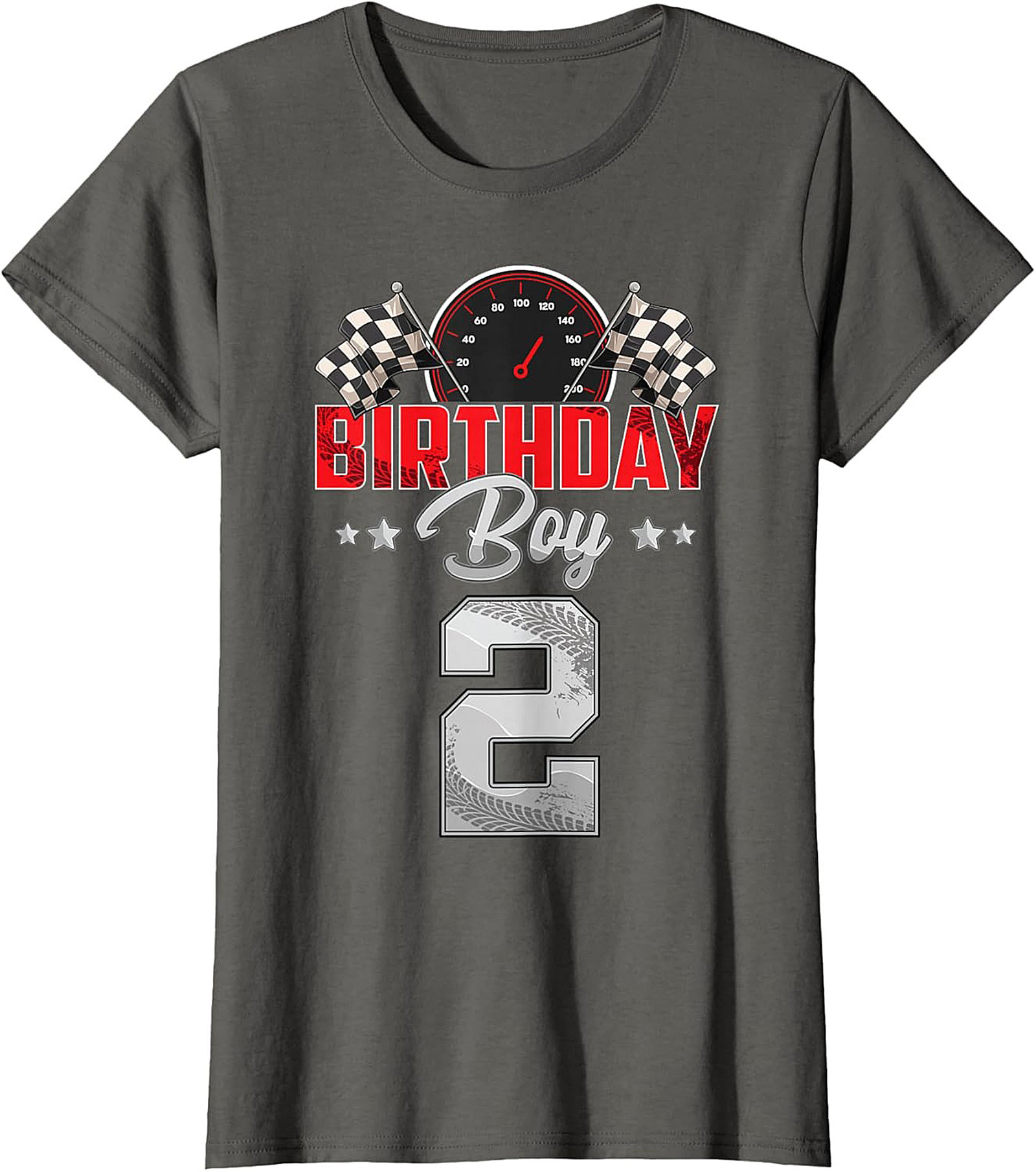 2nd Birthday Race Car T-Shirt - Birthday Boy Graphic Tee