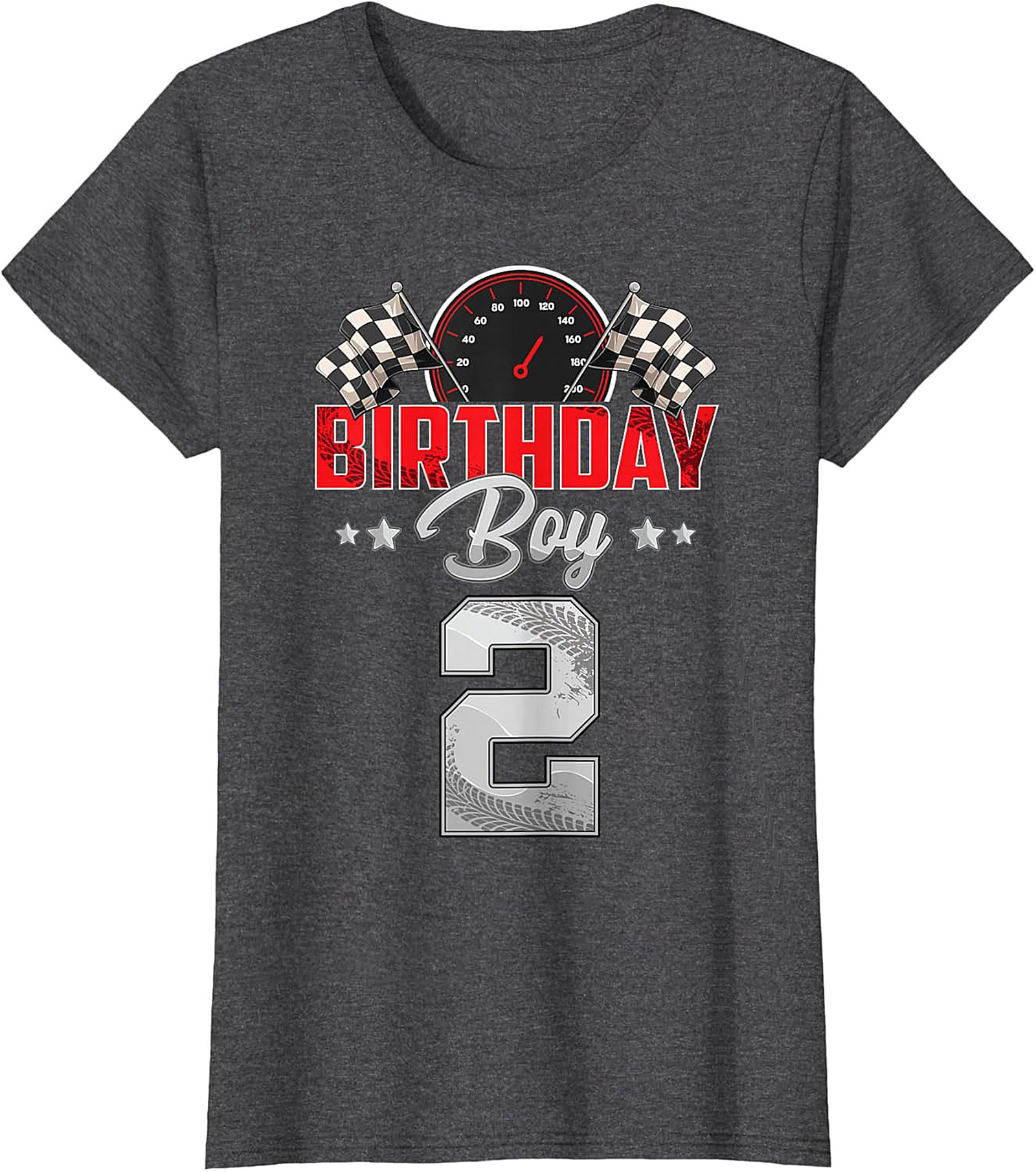 2nd Birthday Race Car T-Shirt - Birthday Boy Graphic Tee